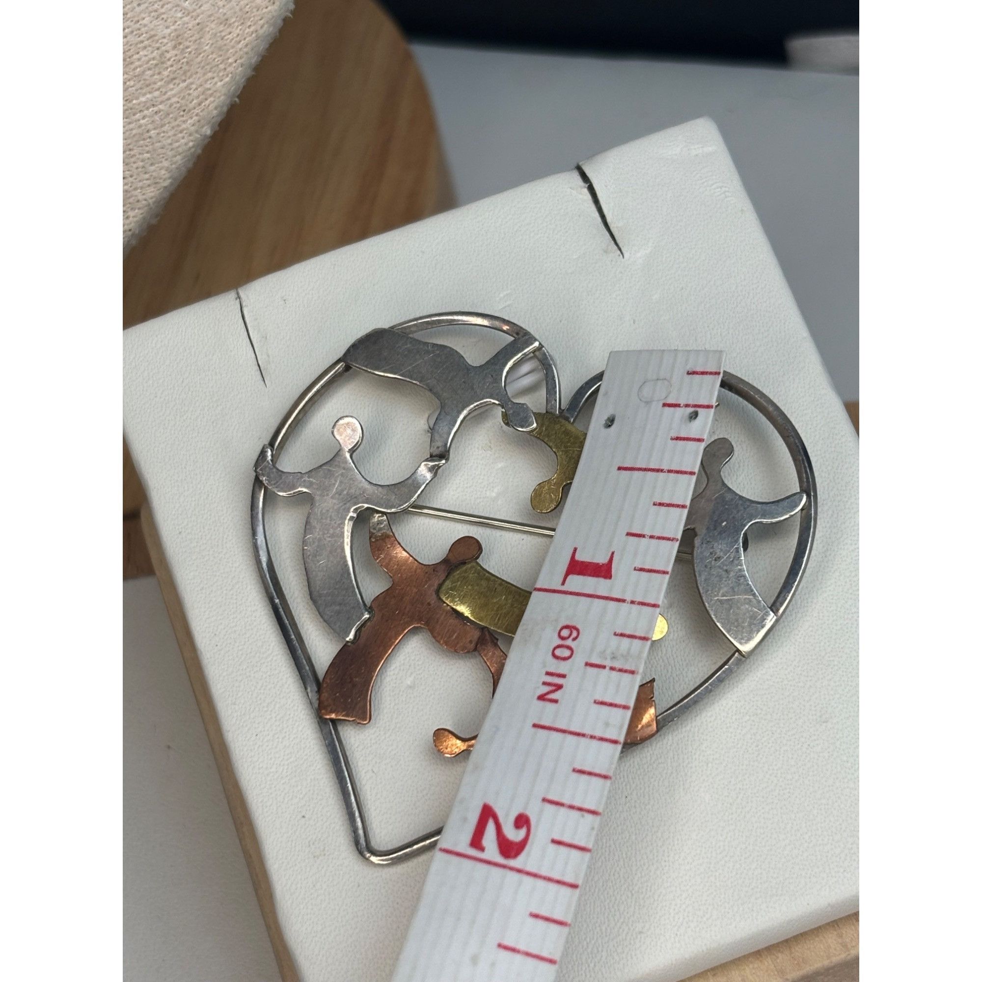 Other Vintage Heart Shaped Brooch Pin Size ONE SIZE - 7 Thumbnail
