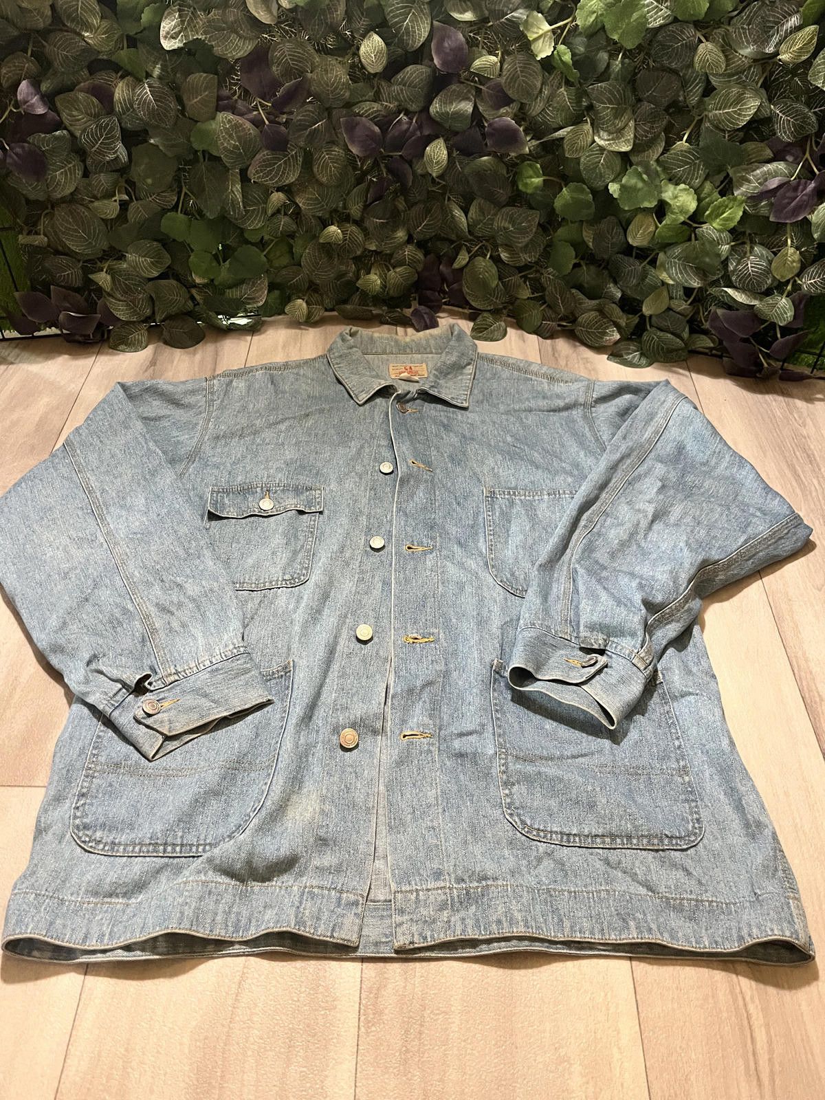 Designer Men's USA Vintage Denim Jacket Light Wash L/XL Size US M / EU 48-50 / 2 - 1 Thumbnail