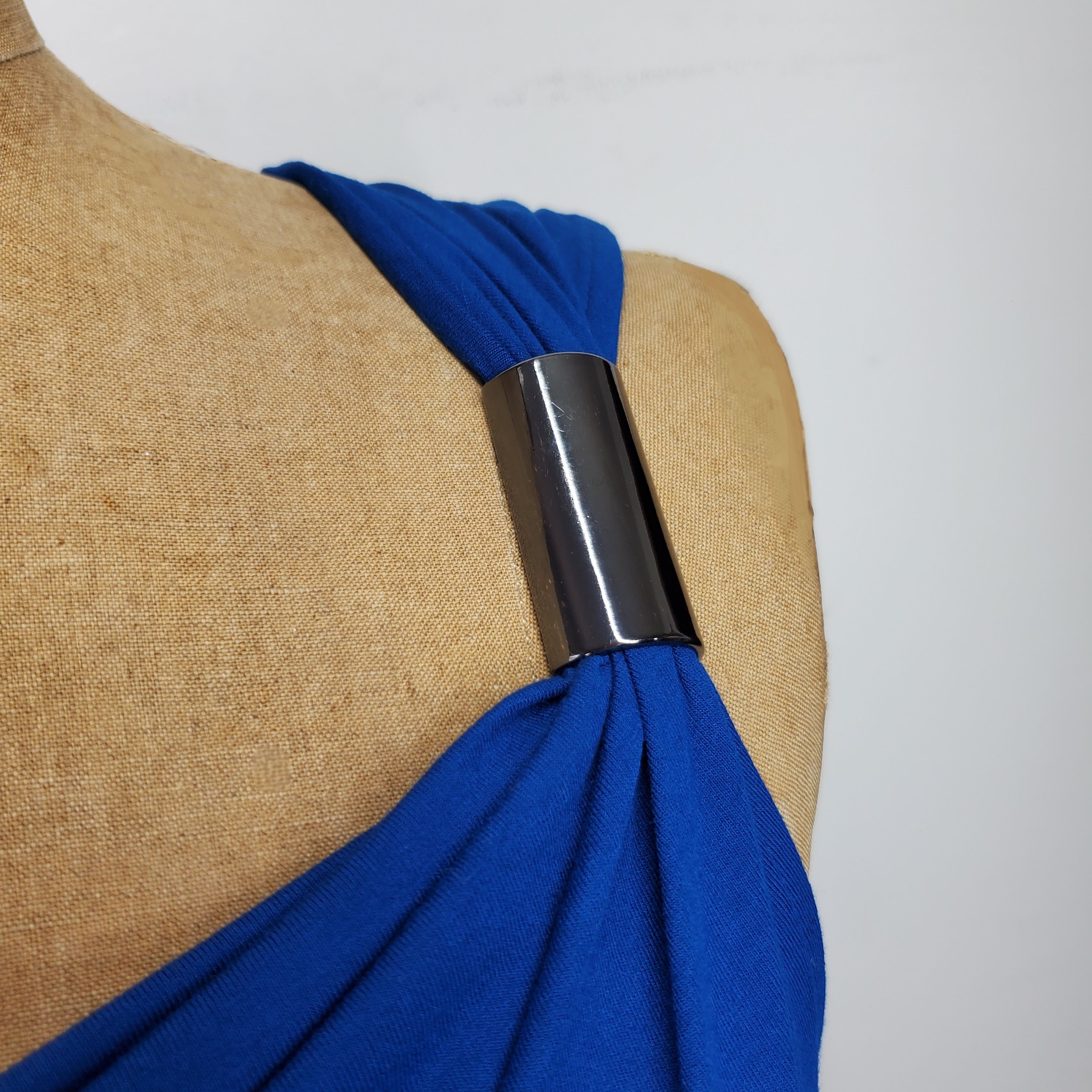 Kenneth Cole Kenneth Cole Size M Cami Tank Top Blouse Strap Detail Blue Size M / US 6-8 / IT 42-44 - 4 Thumbnail