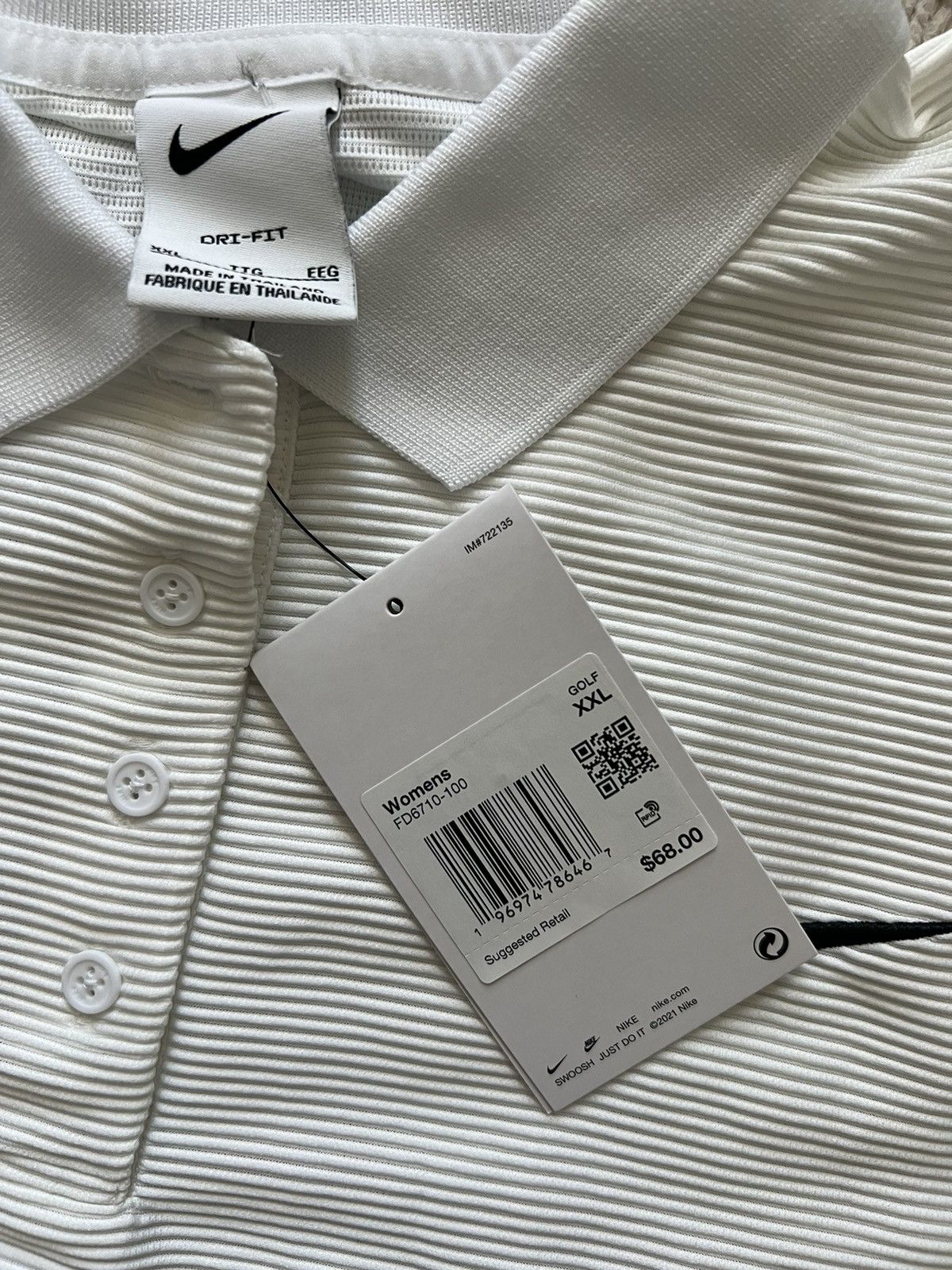 Nike Nike Victory Dri-FIT Golf Polo Ribbed Shirt White Size XXL / US 16-18 / IT 52-54 - 8 Thumbnail