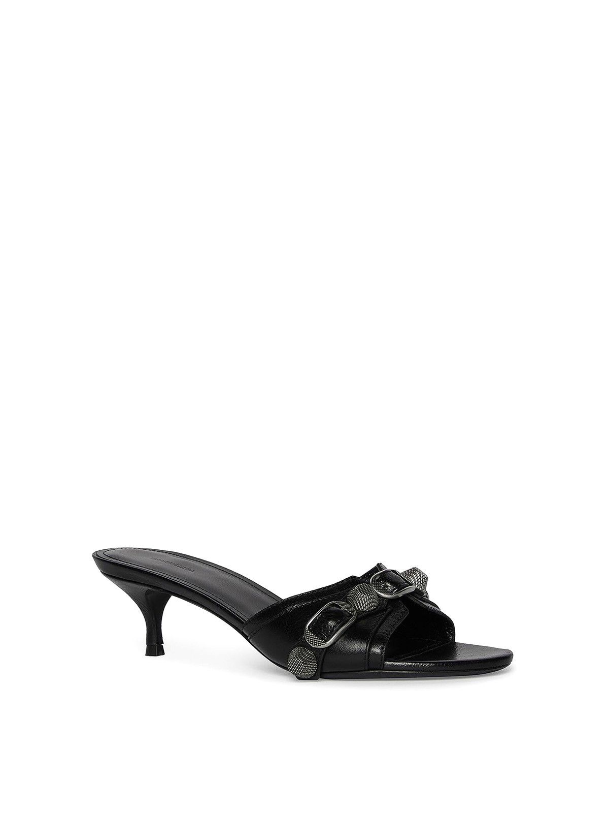 Balenciaga o1la1rc1a0425 Cagole 50mm Sandals in Black Size US 7 / IT 37 - 2 Thumbnail