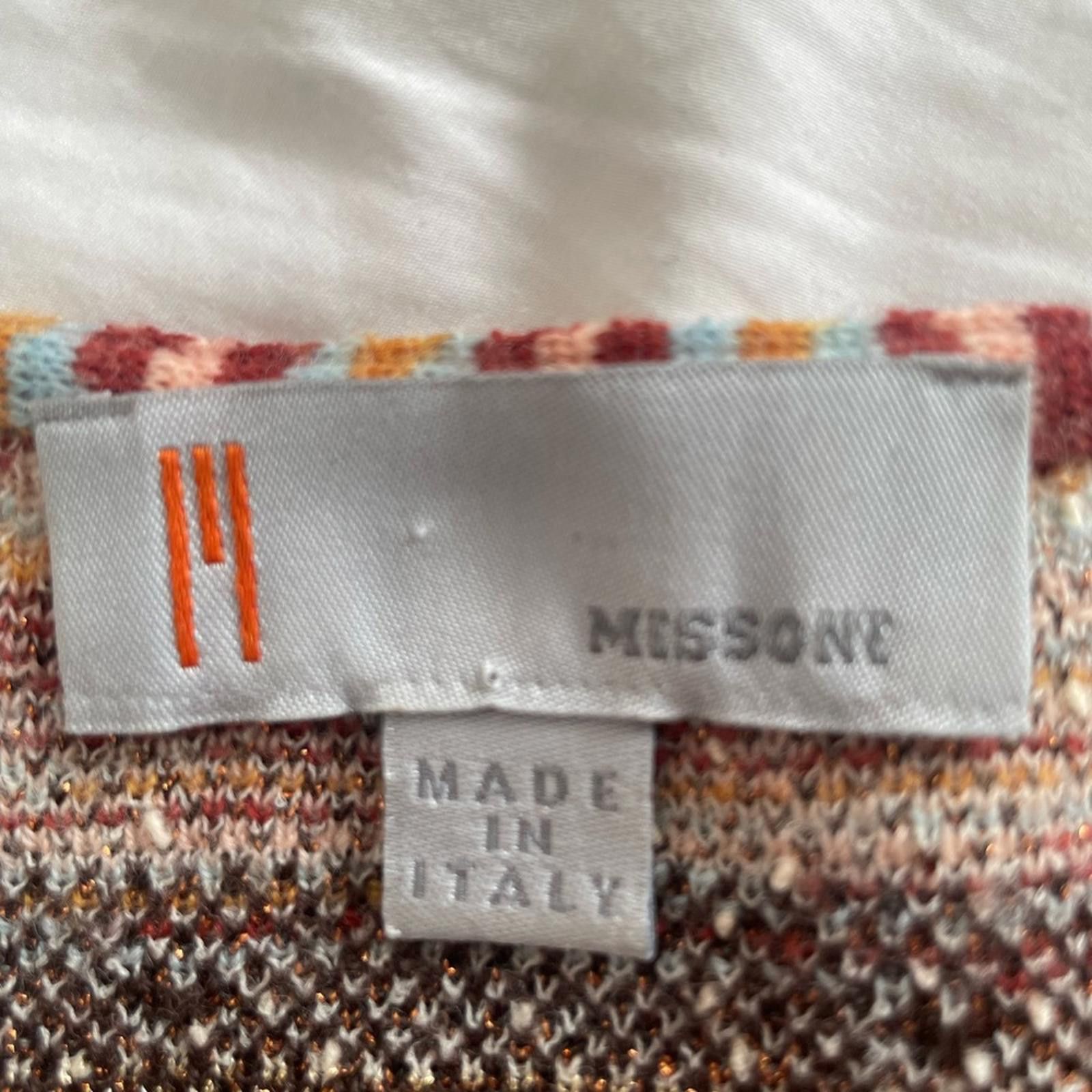 Missoni Missoni Multicolor Long Sleeve Zigzag Dress Size XS / US 0-2 / IT 36-38 - 4 Thumbnail