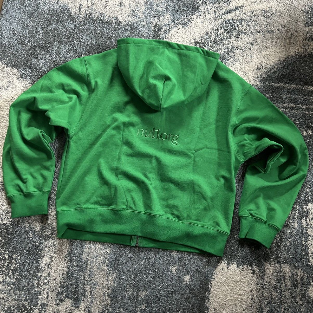 Bottega Veneta nul1.org (nu-14) slime green YKK full zip wide boxy cropped Size US L / EU 52-54 / 3 - 6 Thumbnail
