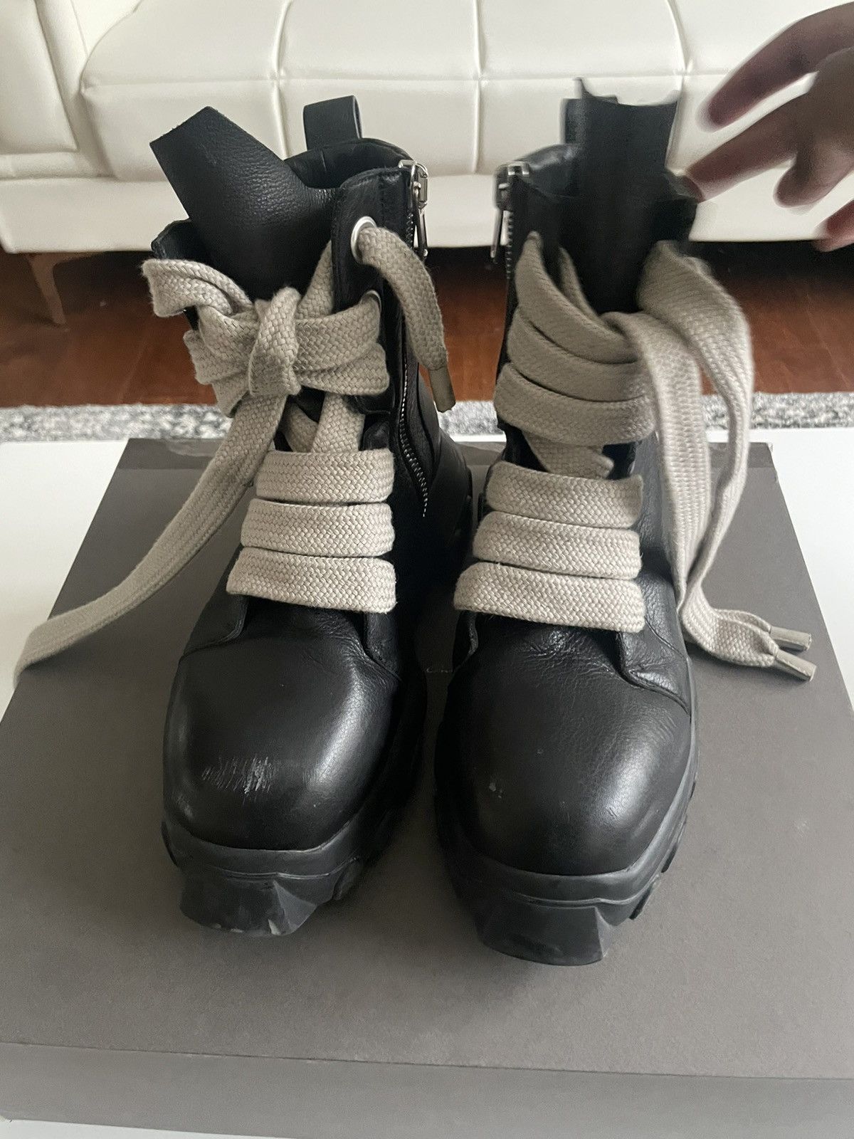 Rick Owens Rick Owen jumbo lace bozo tractor | Grailed