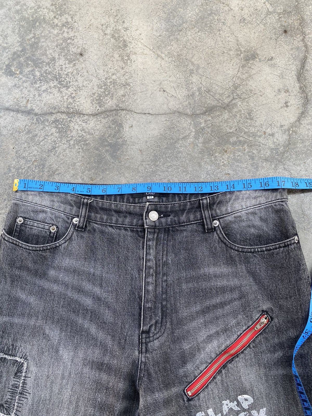 Vintage Vintage Smile Land Zipper Punk Distressed Denim Pants Size US 34 / EU 50 - 11 Thumbnail