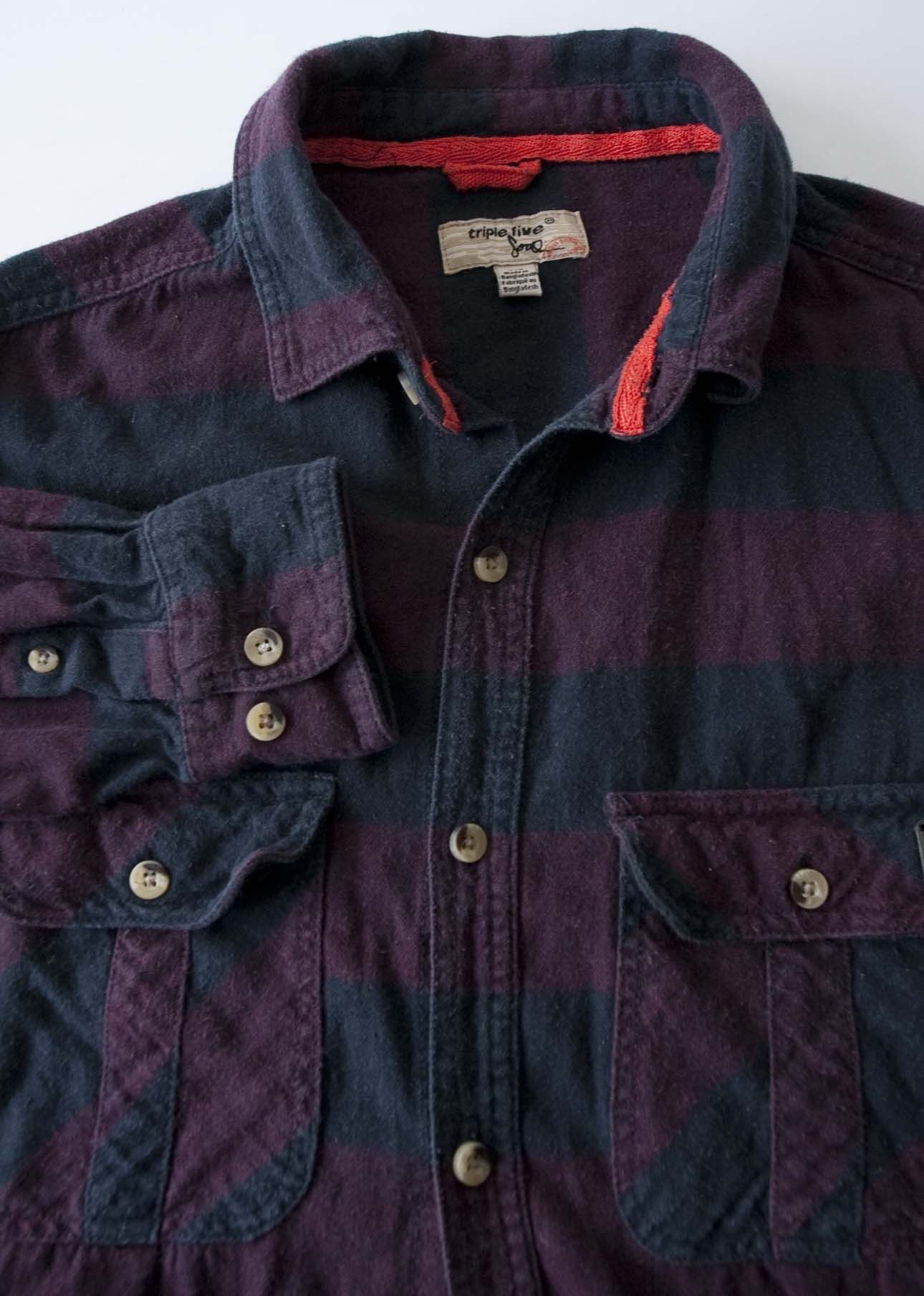 Triple 5 Soul Triple Five Soul Shirt Flannel Plaid Size S Size US S / EU 44-46 / 1 - 2 Thumbnail