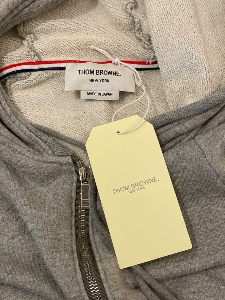 Thom Browne Thom browne Gray classic four-striped zipper jacket 2504-Ne Size US XS / EU 42 / 0 - 6 Thumbnail