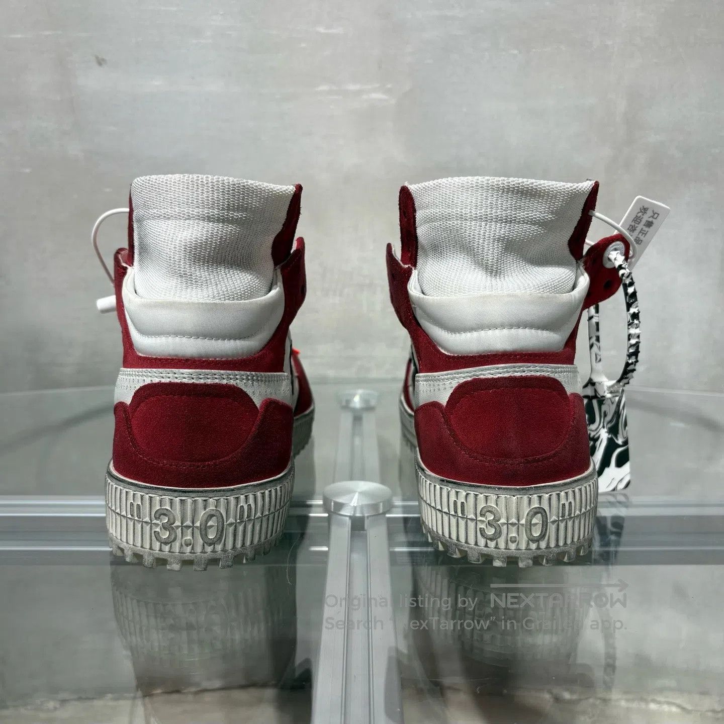 Off-White off-white OW Red and White Sport Dirty Shoes Size US 9 / EU 42 - 6 Thumbnail