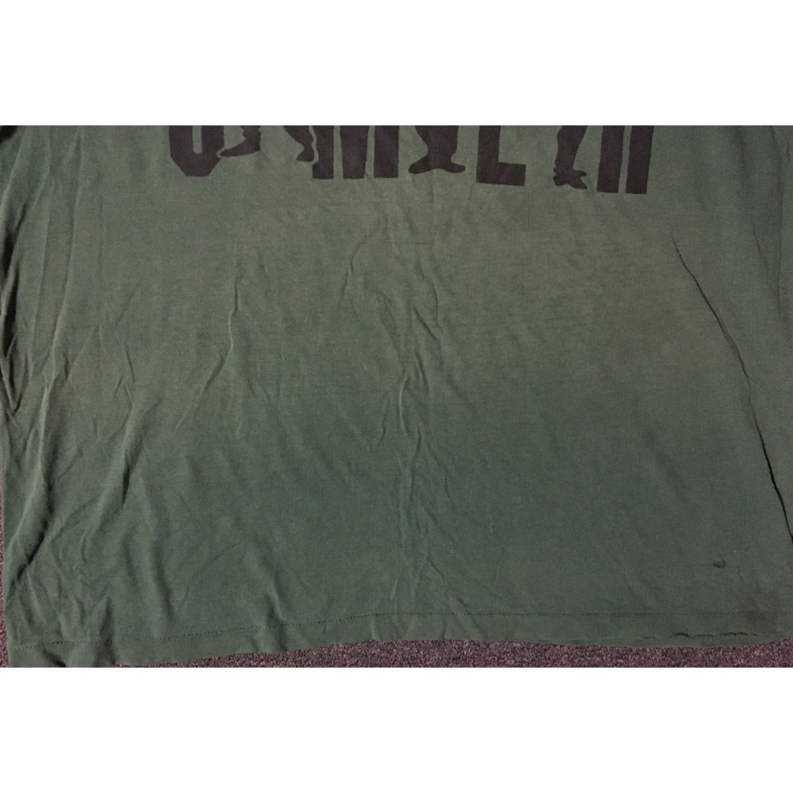 Vintage VINTAGE 90s Studio Umen Thrashed Faded Shirt XL Green Distressed Grunge Skate Surf Punk 80s Shirt Mens XL 90s 80s Size US XL / EU 56 / 4 - 6 Thumbnail