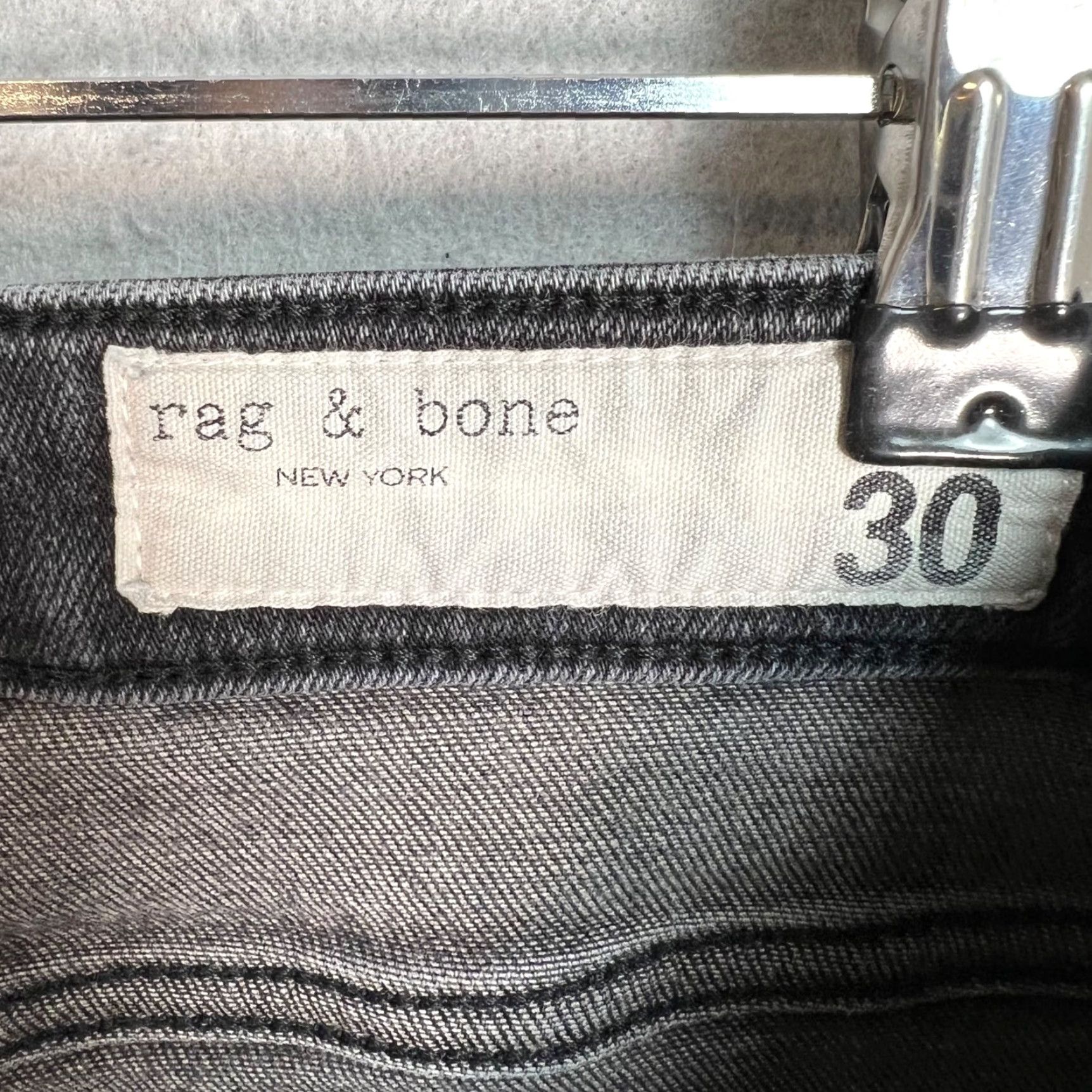 Rag & Bone rag & bone Womens Jeans Gray Cate Mid Rise Ankle Skinny Fit 30 Size 30" / US 8 / IT 44 - 3 Thumbnail