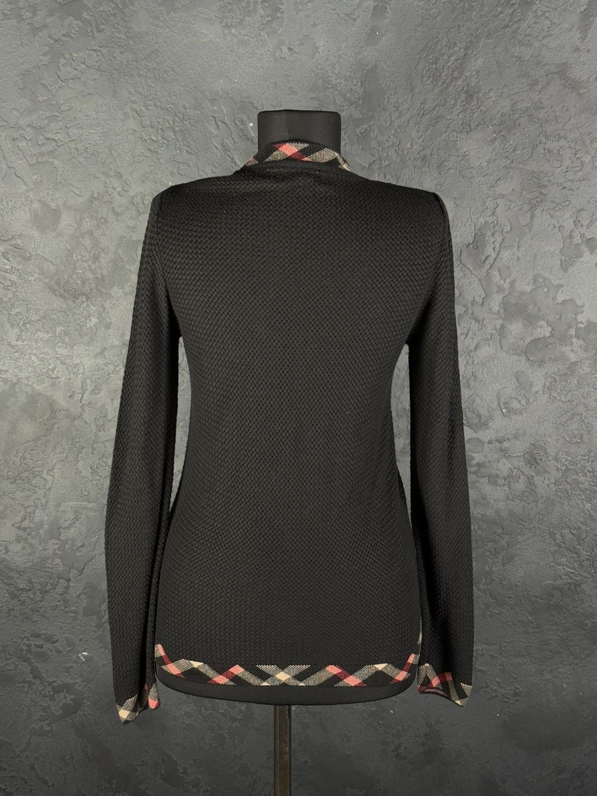 Burberry BURBERRY BRIT Black Viscose Silk Knit Cardigan Sweater SizeM Size M / US 6-8 / IT 42-44 - 9 Thumbnail