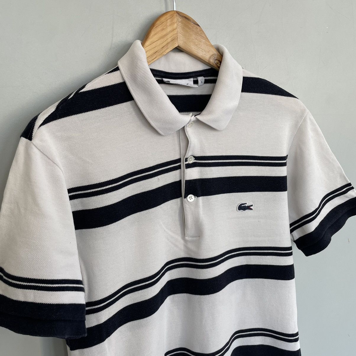 Lacoste 🇫🇷Lacoste Polo T-shirts dark crocodile made in France Size US L / EU 52-54 / 3 - 4 Thumbnail