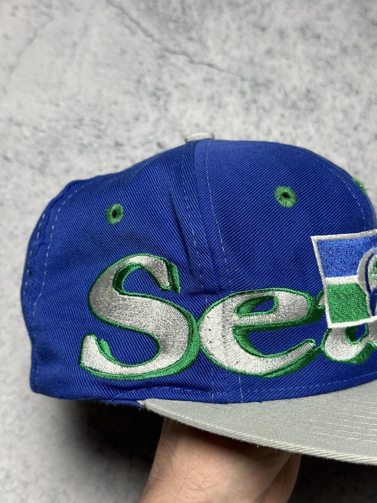 Logo 7 Vintage Seattle Seahawks NFL Logo 7 Cap Size ONE SIZE - 5 Thumbnail