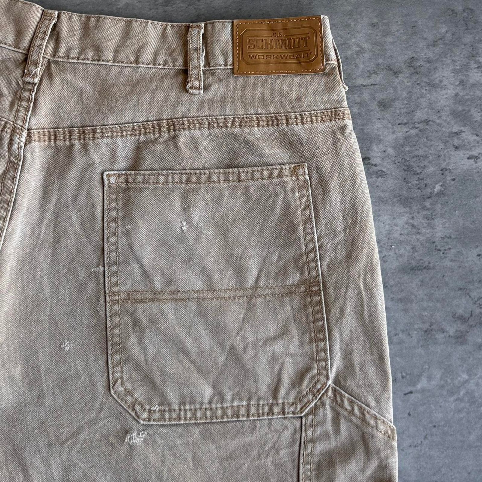 Carhartt × Vintage Vintage Carhartt Style Brown Baggy Wide Leg Carpenter Pants Size US 38 / EU 54 - 3 Thumbnail