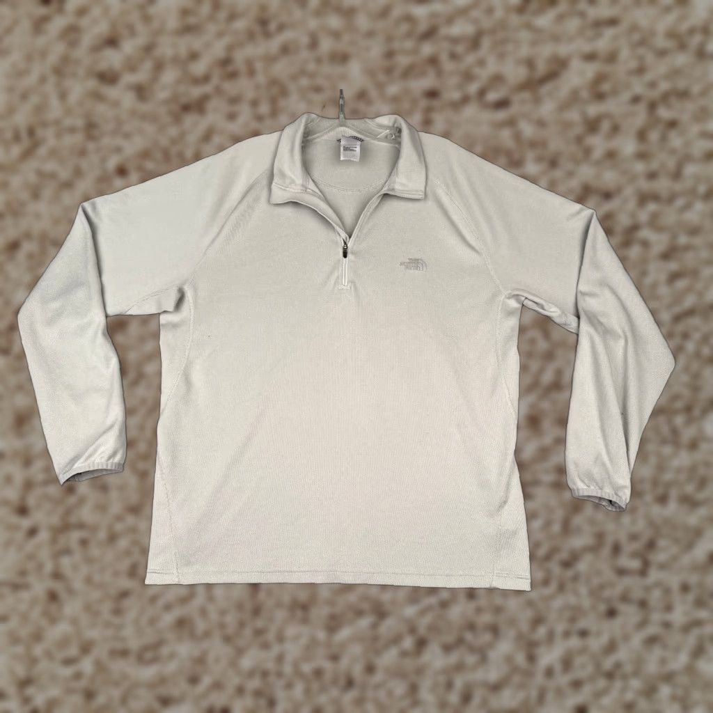 The North Face The North Face Shirt Men L Gray Long Sleeve 1/4 Zip Mock Neck Polyester READ Size US L / EU 52-54 / 3 - 1 Thumbnail