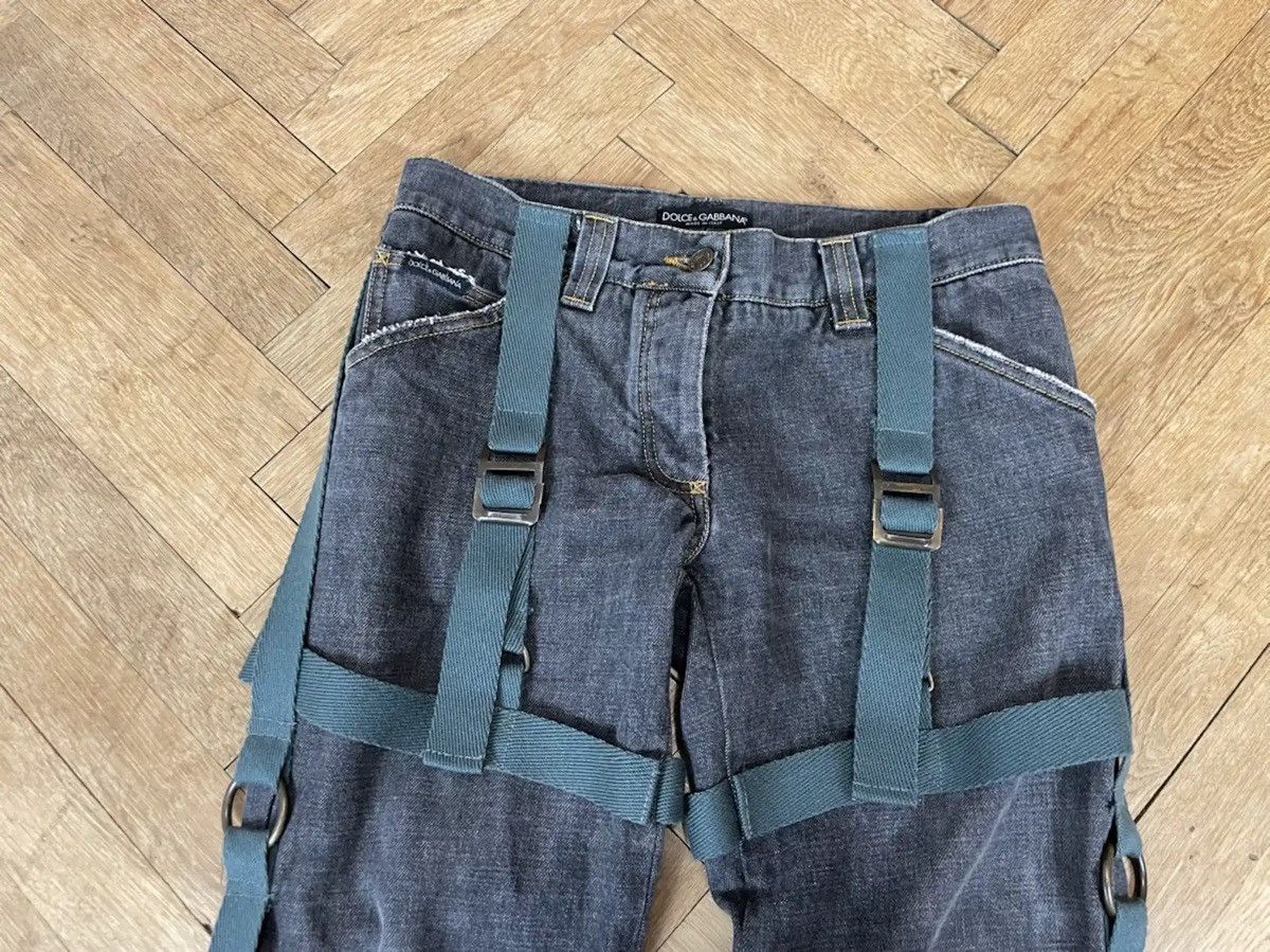 Dolce & Gabbana Dolce & Gabbana AW03 Bondage Denim Jeans Size US 28 / EU 44 - 4 Thumbnail
