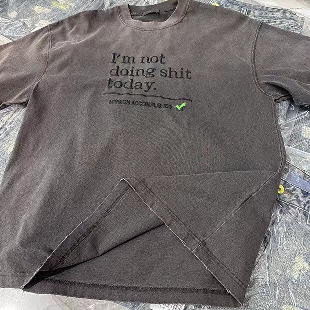 Japanese Brand I'M NOT DOING SHI*T TODAY Vintage Shirt Size US L / EU 52-54 / 3 - 5 Thumbnail