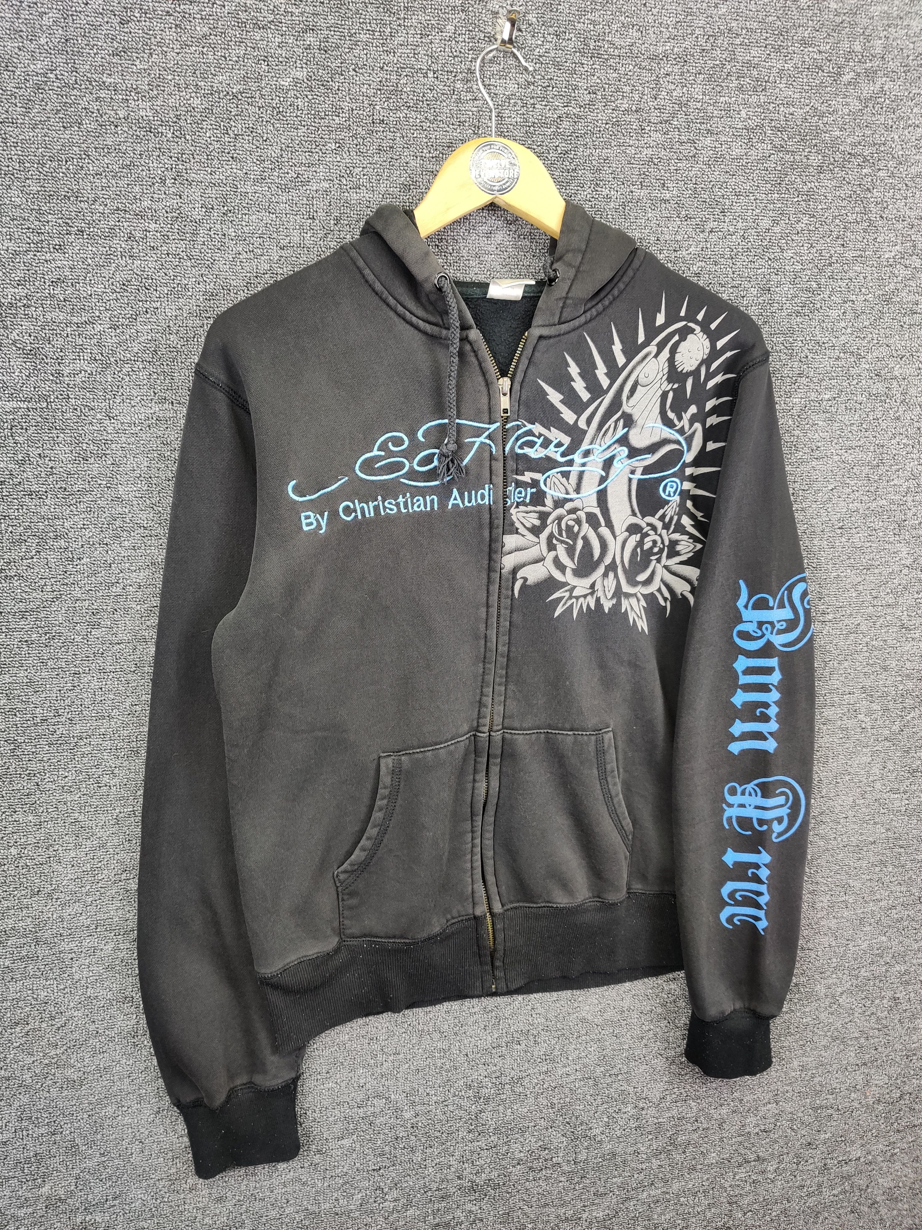Ed Hardy Vintage Ed Hardy Christian Audigier Zipper Hoodie Size US M / EU 48-50 / 2 - 8 Thumbnail