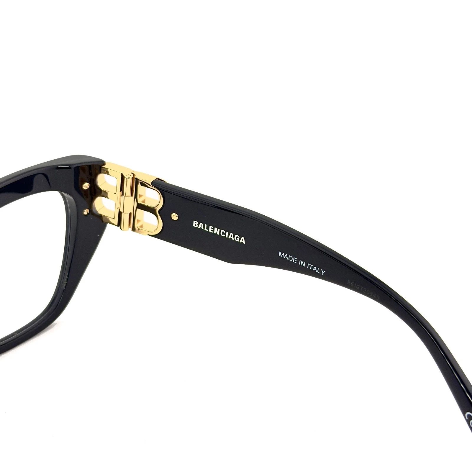 Balenciaga BALENCIAGA BB0312O 0312 Black Logo Unisex Eyeglasses 001 Size ONE SIZE - 7 Thumbnail
