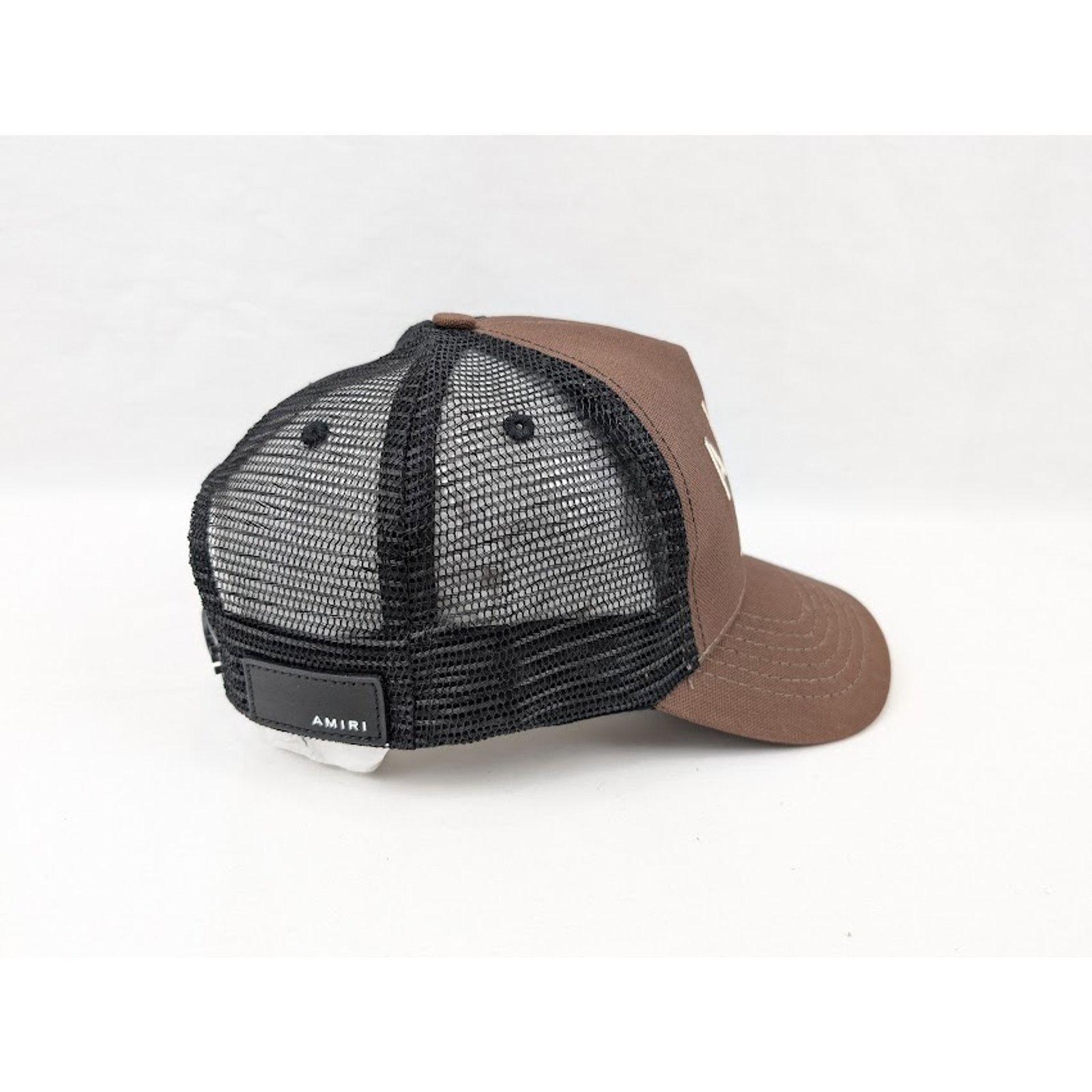 Amiri o1rshd1 Size: OS / Stencil Trucker Hat / Cap in Shitake Size ONE SIZE - 11 Thumbnail