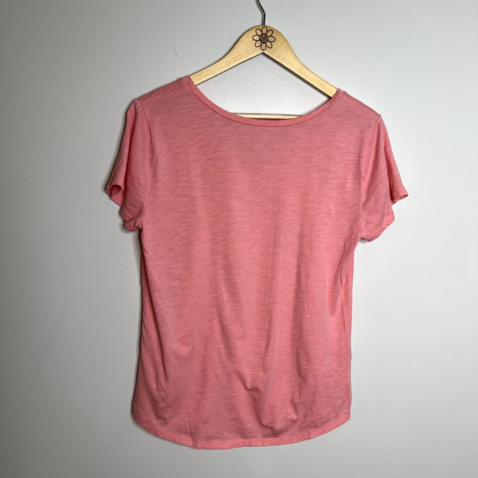 Loft Loft Pink Scoop Neck Short Sleeve Tee Size M / US 6-8 / IT 42-44 - 5 Thumbnail