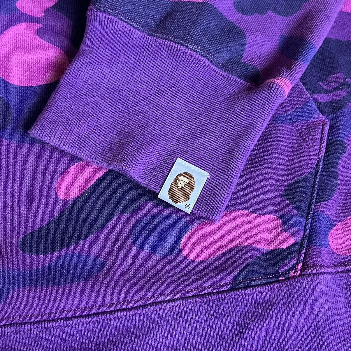 Bape A Bathing Ape Bape Color Camo Tape Stripe Pullover Hoodie Size US XL / EU 56 / 4 - 4 Thumbnail