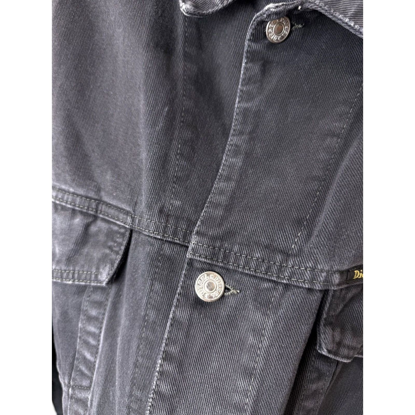 Diesel 💥Rare! Vintage Diesel Denim Jacket Archive Leather Patch Size US XXL / EU 58 / 5 - 9 Thumbnail