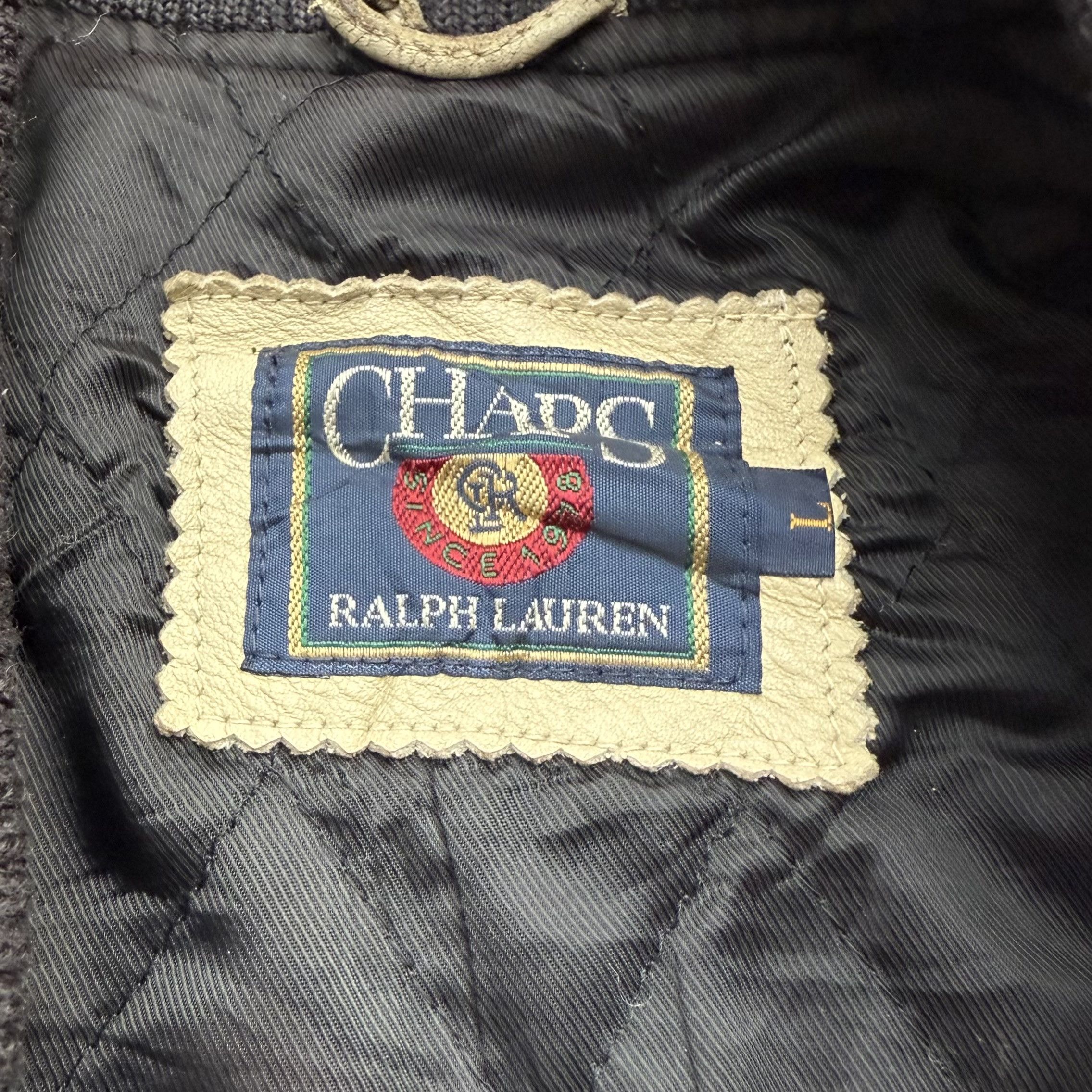 Chaps Chaps Vintage 1978 Ralph Lauren Wool Leather Varsity Jacket Size US L / EU 52-54 / 3 - 10 Thumbnail