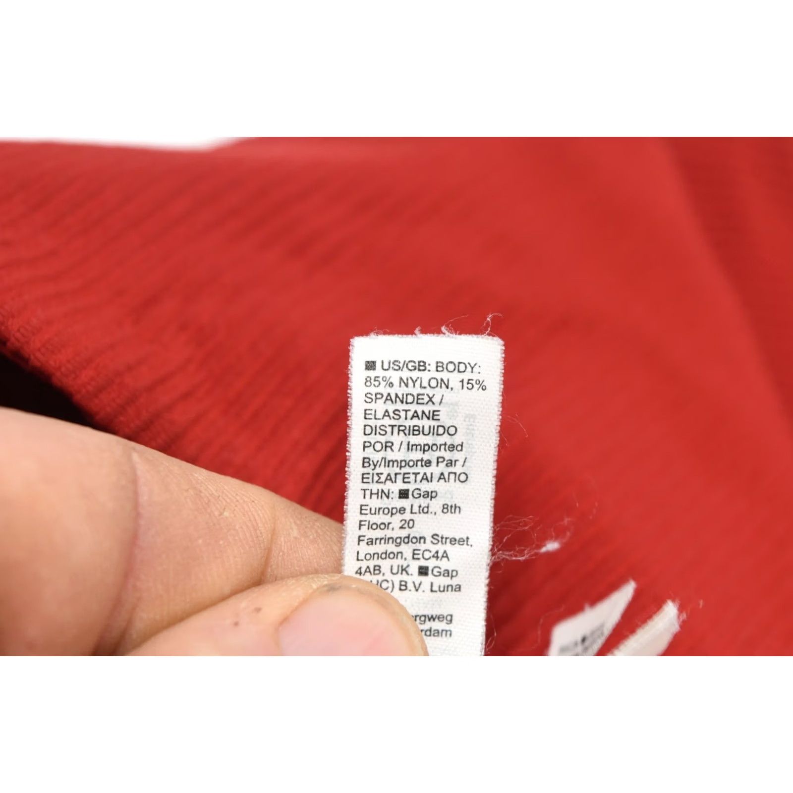 Athleta Athleta Salutation Stash Ribbed Flare Leggings Red Pull-On Stretch Womens Large L Red Flared Yoga Athletic Athleisure Pants Size 36" / US 14 / IT 50 - 6 Thumbnail