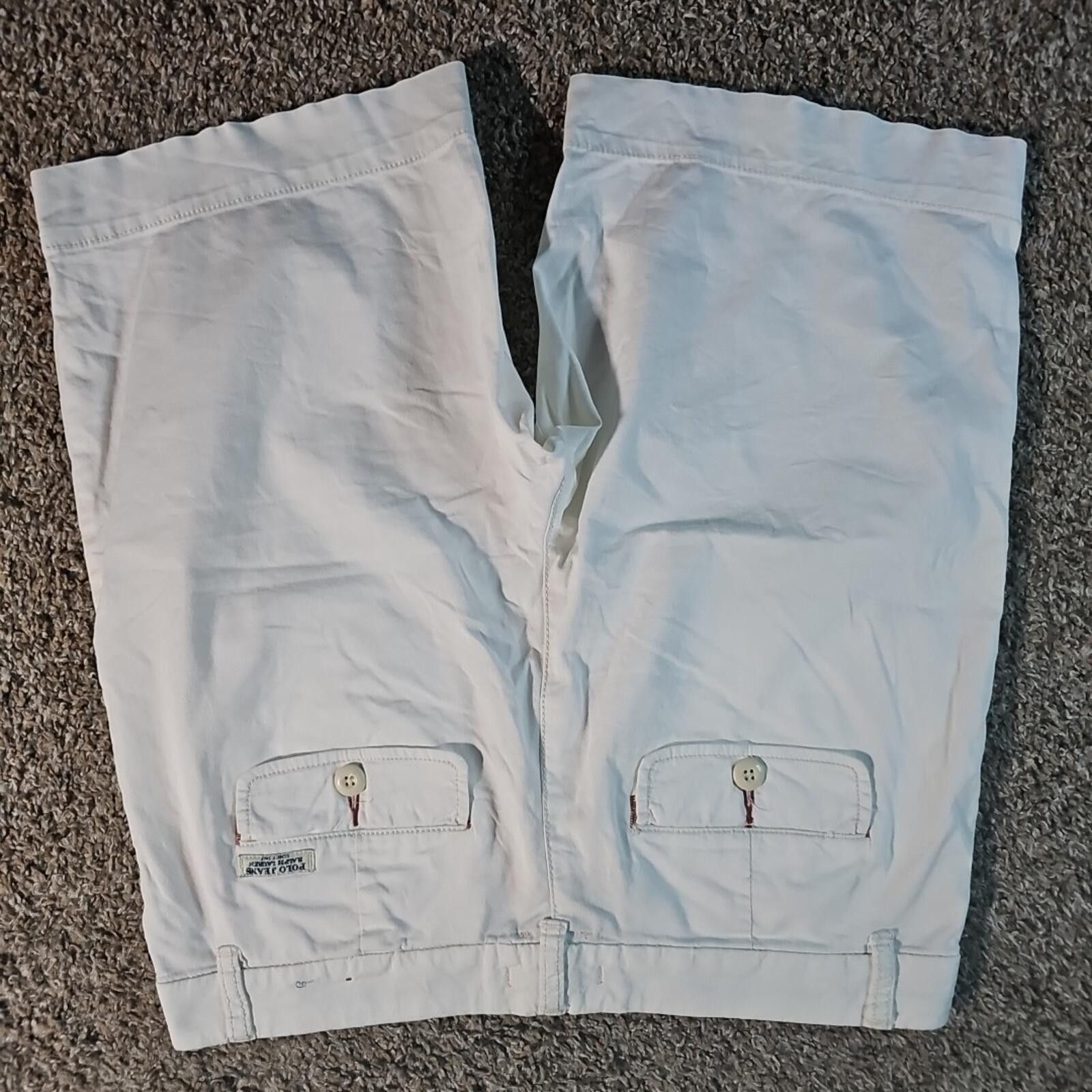 Polo Ralph Lauren Polo Jeans Co Shorts Womens 6 White Kelsey Stretch Y2K Size 28" / US 6 / IT 42 - 5 Thumbnail
