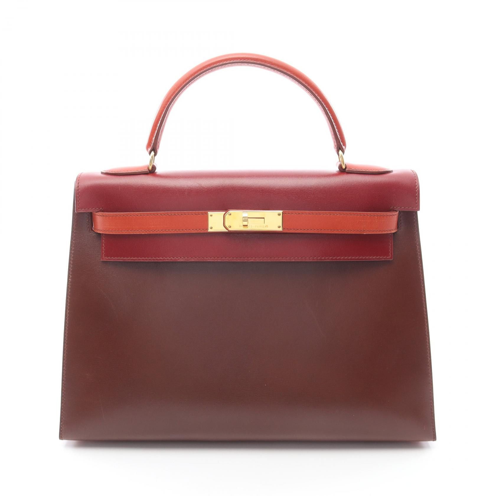 Hermes Hermes Hermes Kelly32 Box Calf Tote Leather Handbag Stamp Z (1996) DUTY FREE for USA Size ONE SIZE - 1 Thumbnail