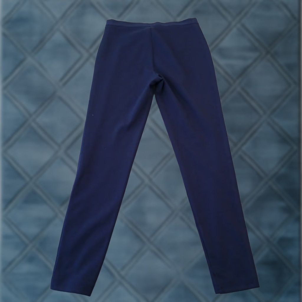 Michael Kors Michael Kors Legging Ankle Pants Womens Size 4 Blue Skinny Side Zip Stretch Size 27" / US 4 / IT 40 - 1 Thumbnail