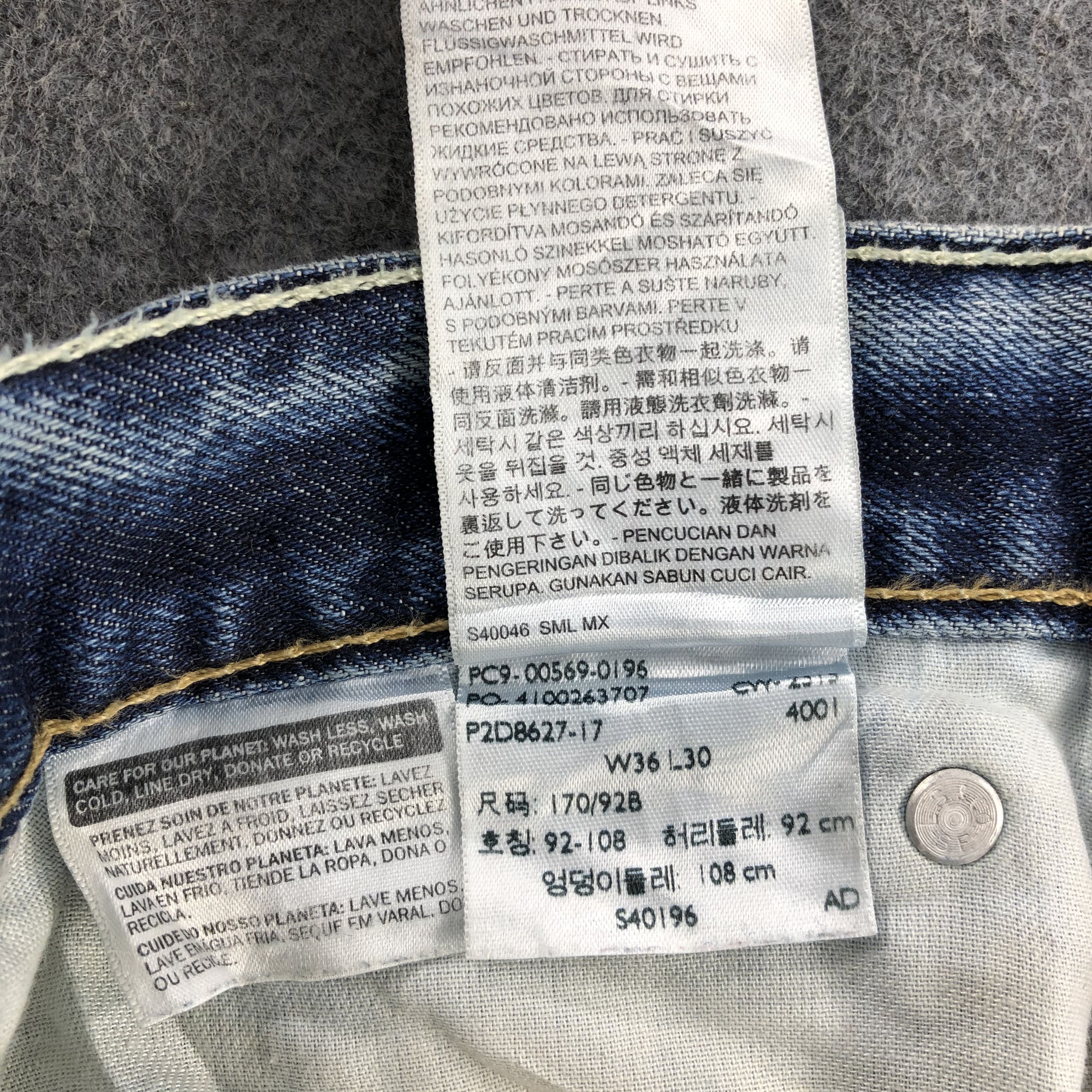 Levi's Vintage Levis Jeans Lot 569 Rusty Washed Denim-J1002 Size US 39 - 12 Thumbnail