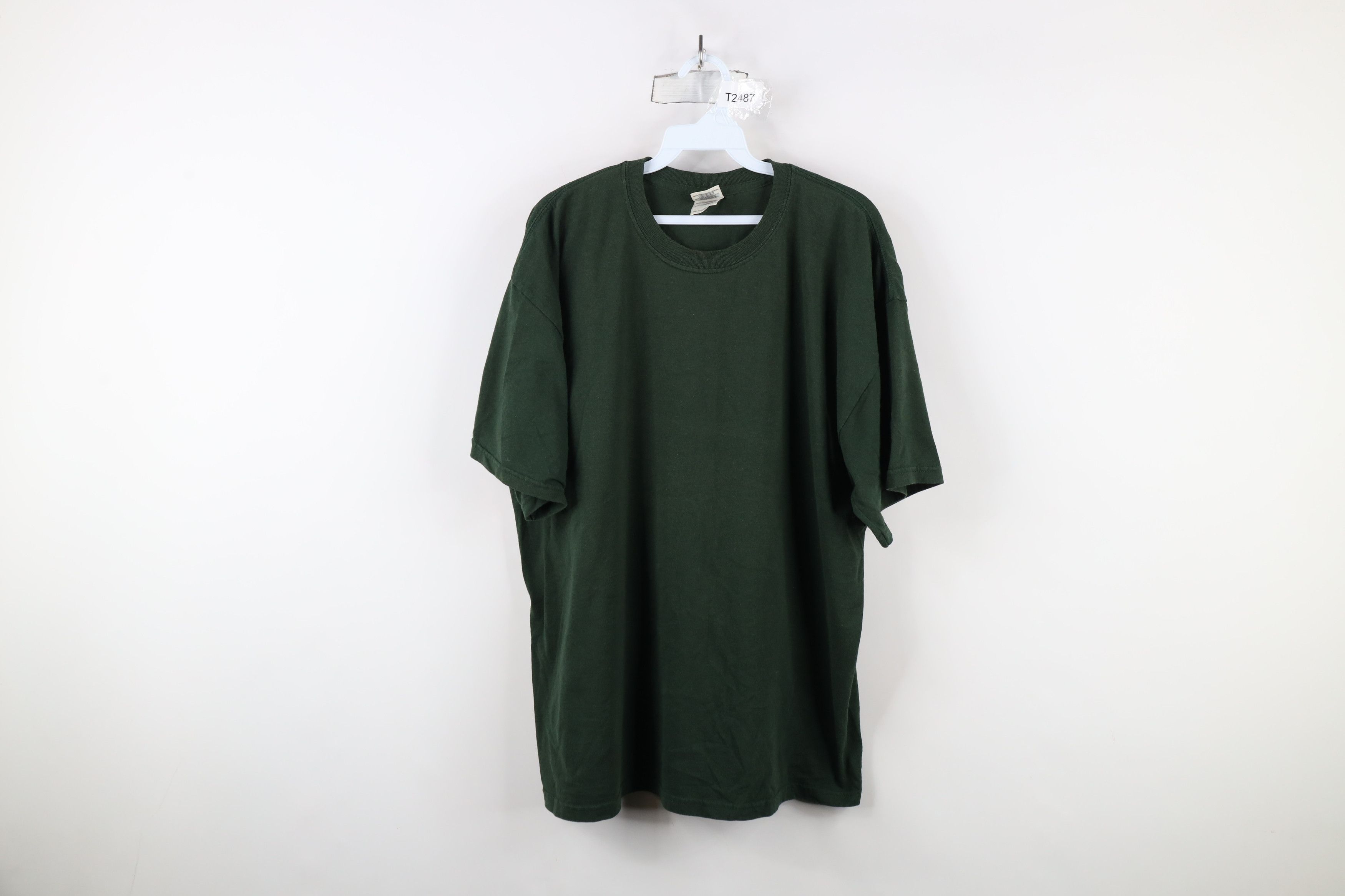 Vintage Vintage Y2K Streetwear Short Sleeve T-Shirt Hunter Green Size US XL / EU 56 / 4 - 1 Thumbnail