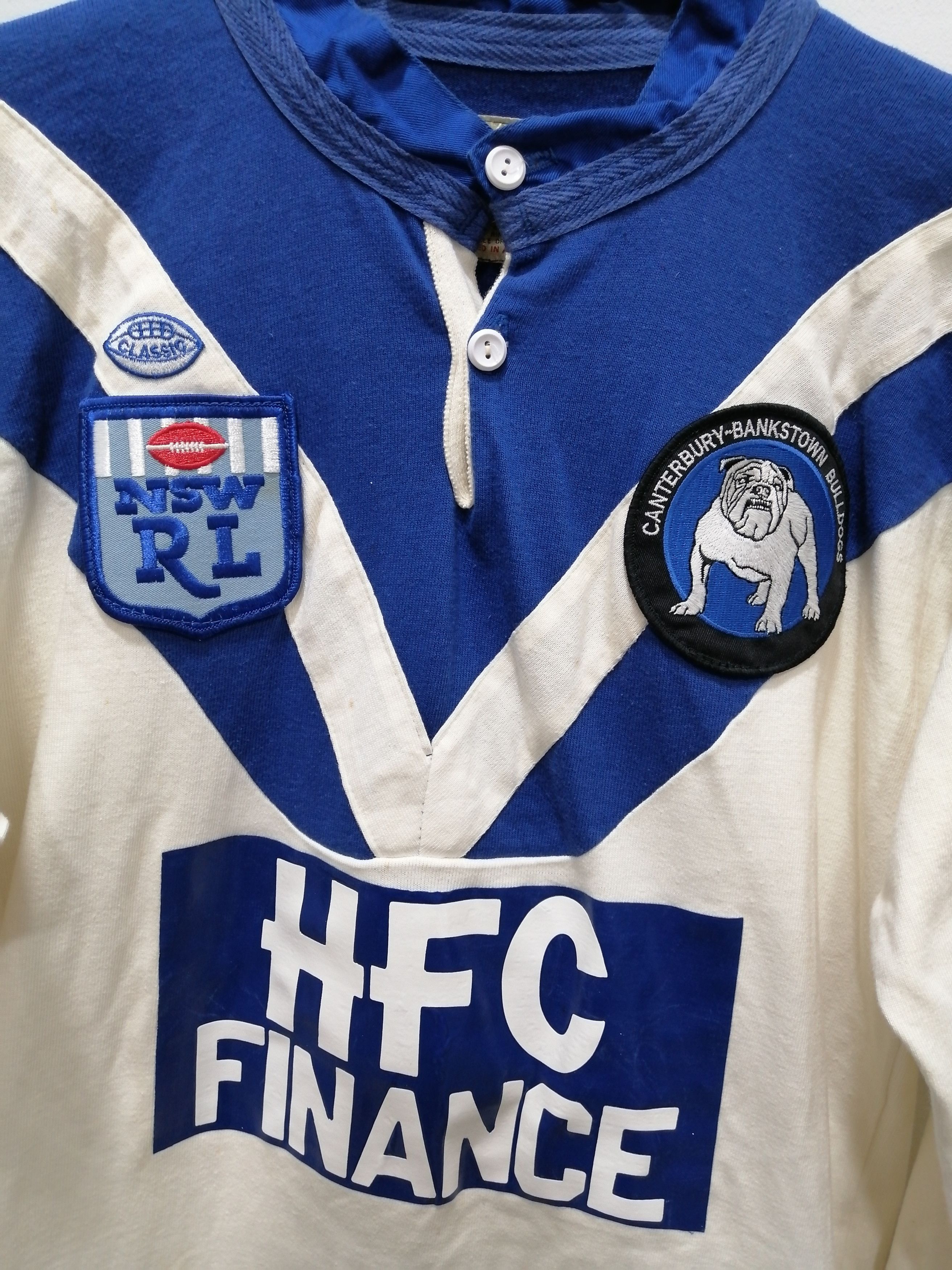 Canterbury of New Zealand vintage 90's Canterbury banks town bulldog polo rugby shirt Size US M / EU 48-50 / 2 - 8 Thumbnail