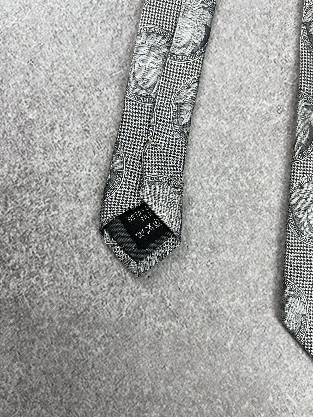Versace × Vintage Vintage Gianni Versace Monogram Silk Tie Size ONE SIZE - 6 Thumbnail