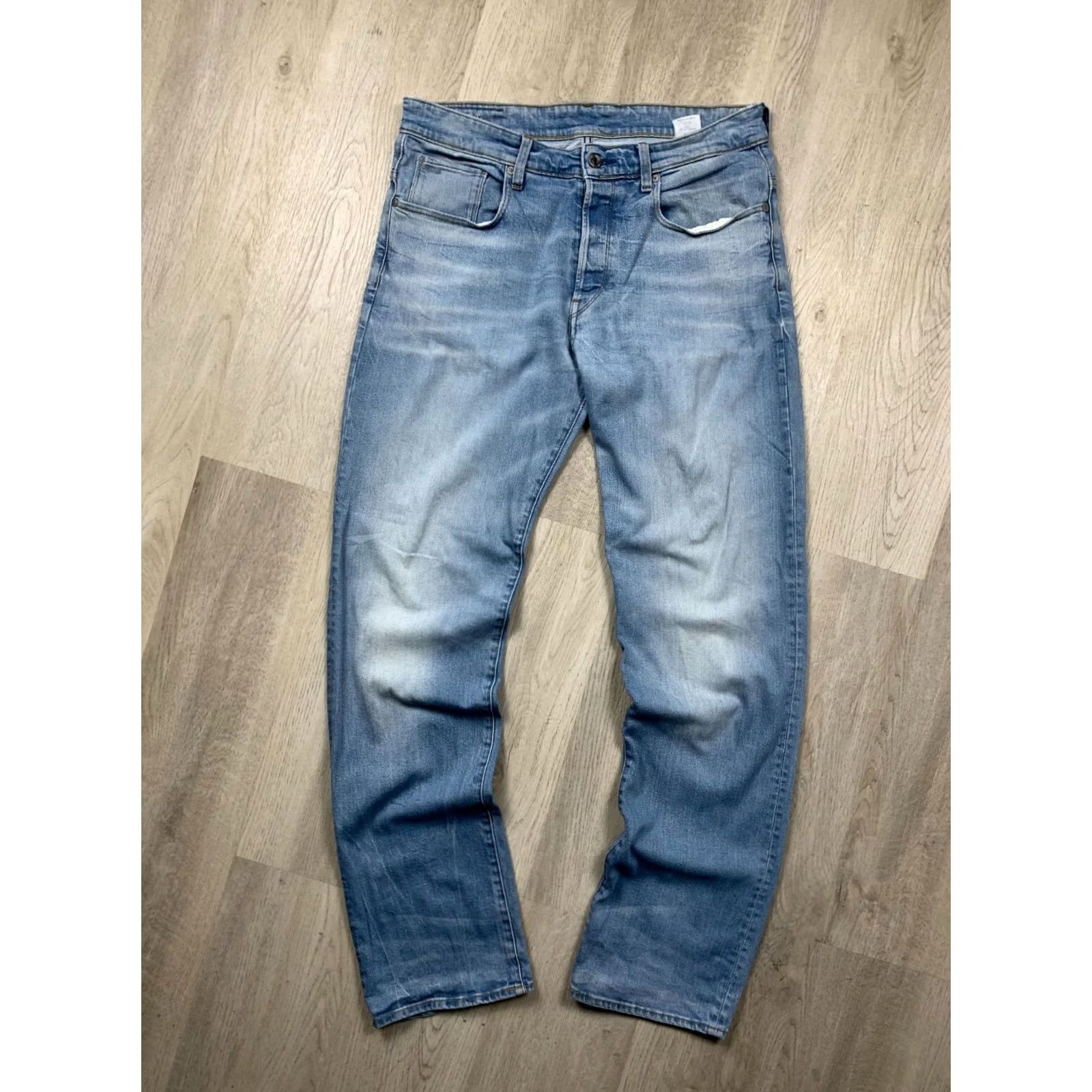G-Star G Star Raw Vintage Jeans Denim Pants Mens Size 32 Blue 34 Inseam 86 cm 33 Waist Tapered Regular Fit 80s 90s Vintage Mens Jeans Size US 33 - 6 Thumbnail