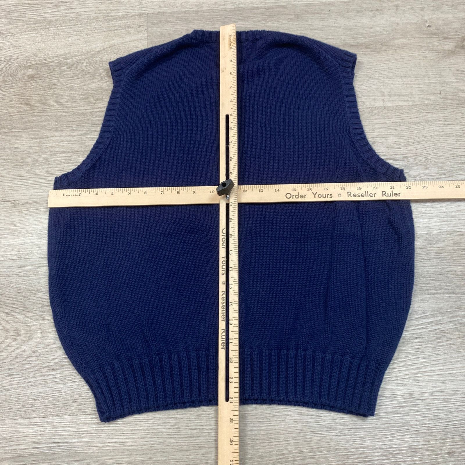 Polo Ralph Lauren × Vintage VTG Polo Ralph Lauren Cotton Knit Sweater Vest Men's L Size US L / EU 52-54 / 3 - 4 Thumbnail