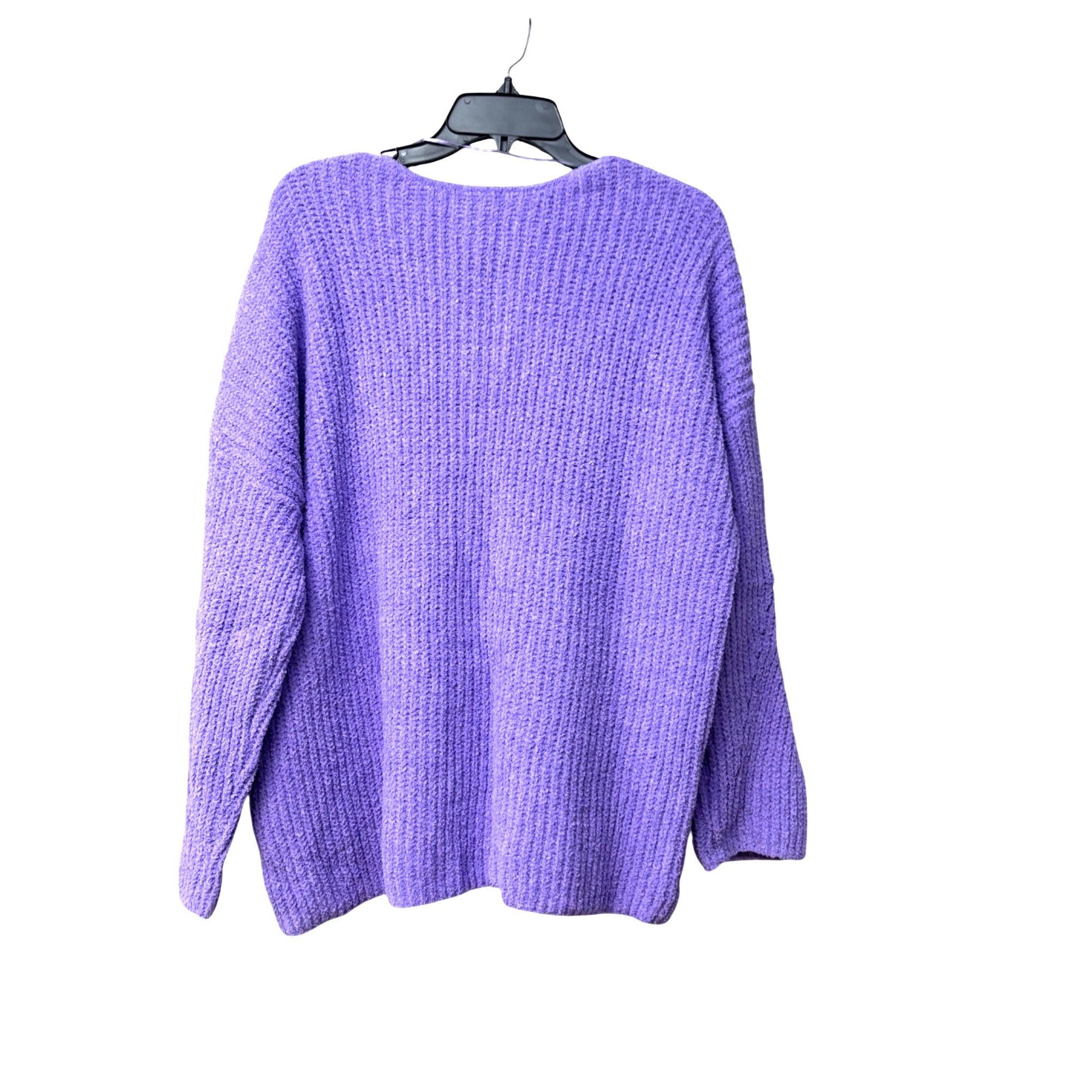 Other Style & Co Cozy Chenille V-Neck Sweater, Lilac Kiss, L Size L / US 10 / IT 46 - 5 Thumbnail