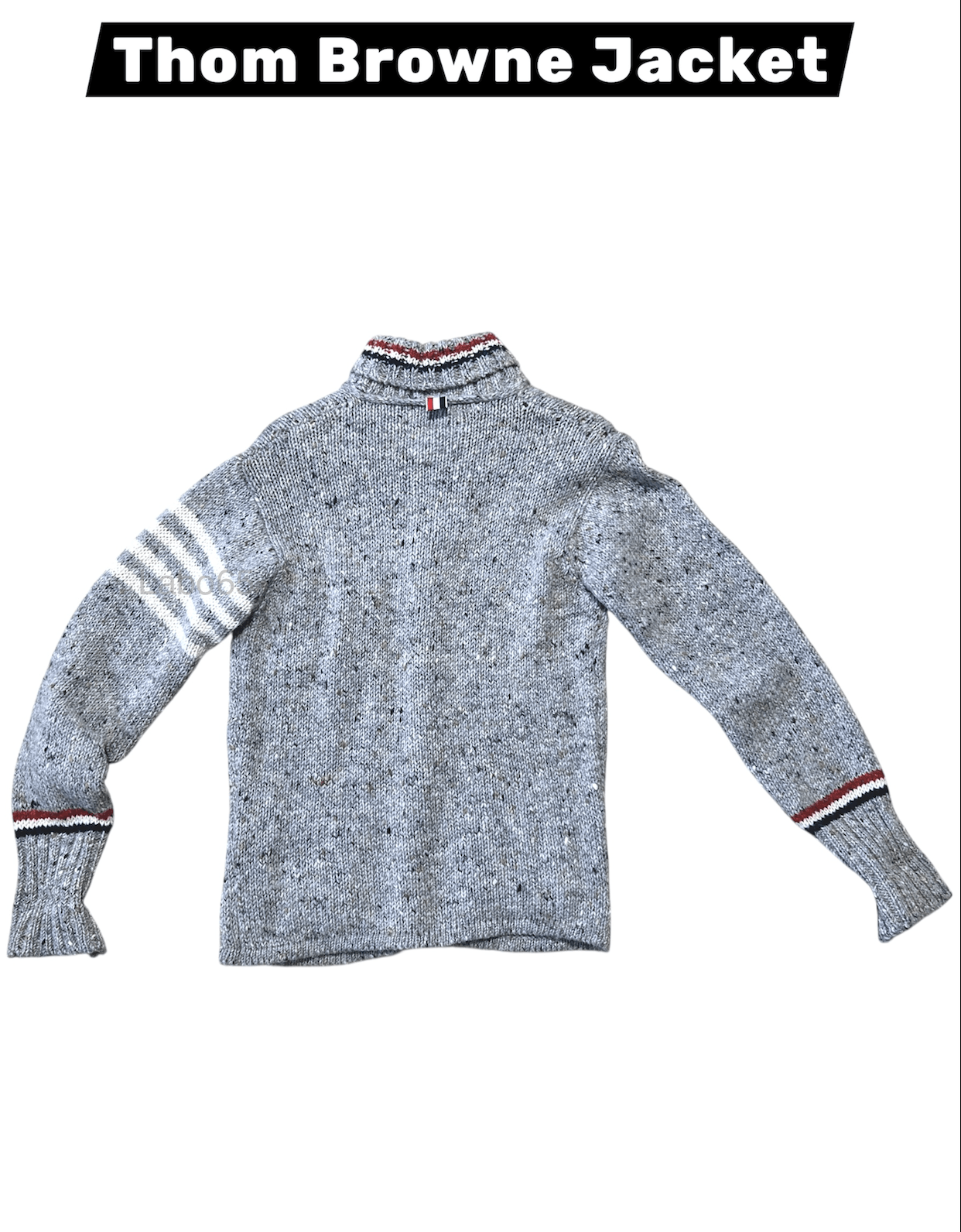 Thom Browne THOM BROWNE » Iconic 4-Bar Wool Cardigan Jacket // Grey Size US S / EU 44-46 / 1 - 5 Thumbnail