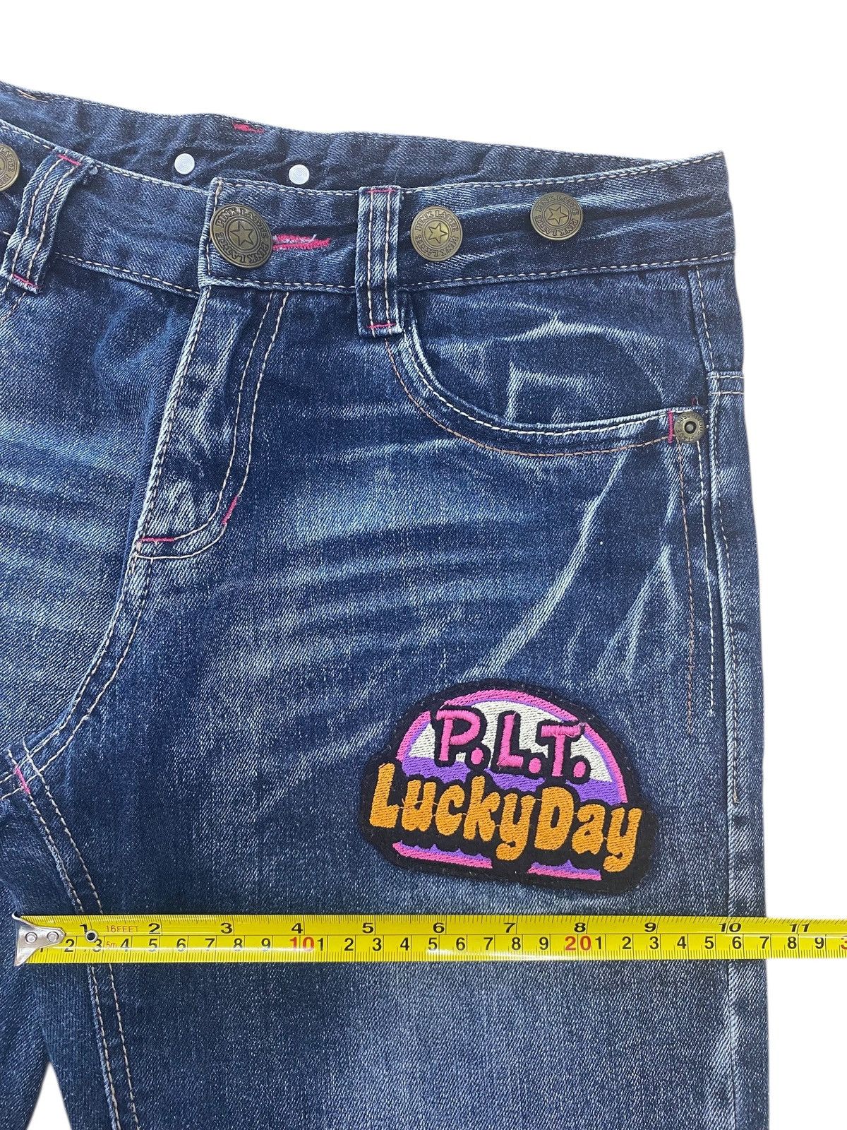 Japanese Brand Japanese Brand Blue Wash Patch Work Straight Leg Style Jeans Size US 30 / EU 46 - 7 Thumbnail