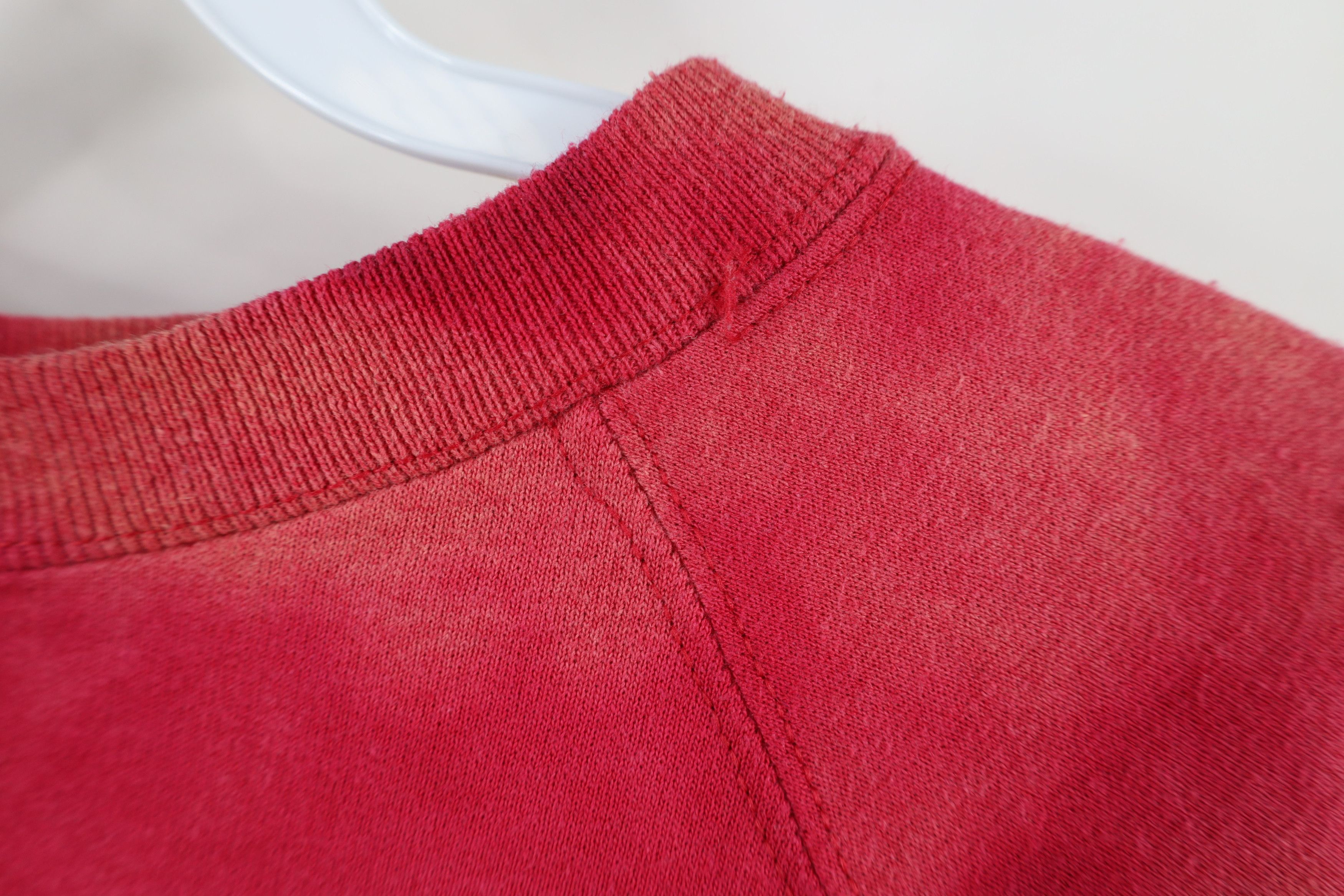 Vintage Vintage 90s Streetwear Acid Wash Crewneck Sweatshirt Red Size S / US 4 / IT 40 - 7 Thumbnail