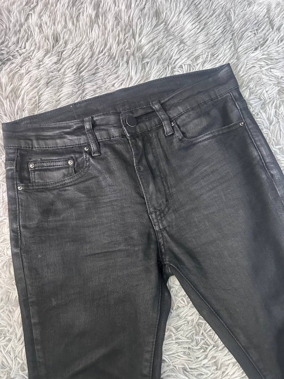 MNML MNML LA Skinny Jeans Waxed Black - Size 28 Size US 28 / EU 44 - 4 Thumbnail