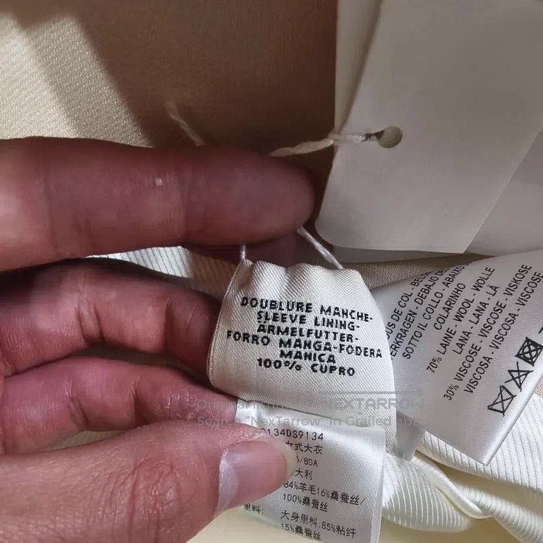 Hermes Hermes Off-white wool coat, 100% wool Size XXS / US 00 / IT 34 - 7 Thumbnail