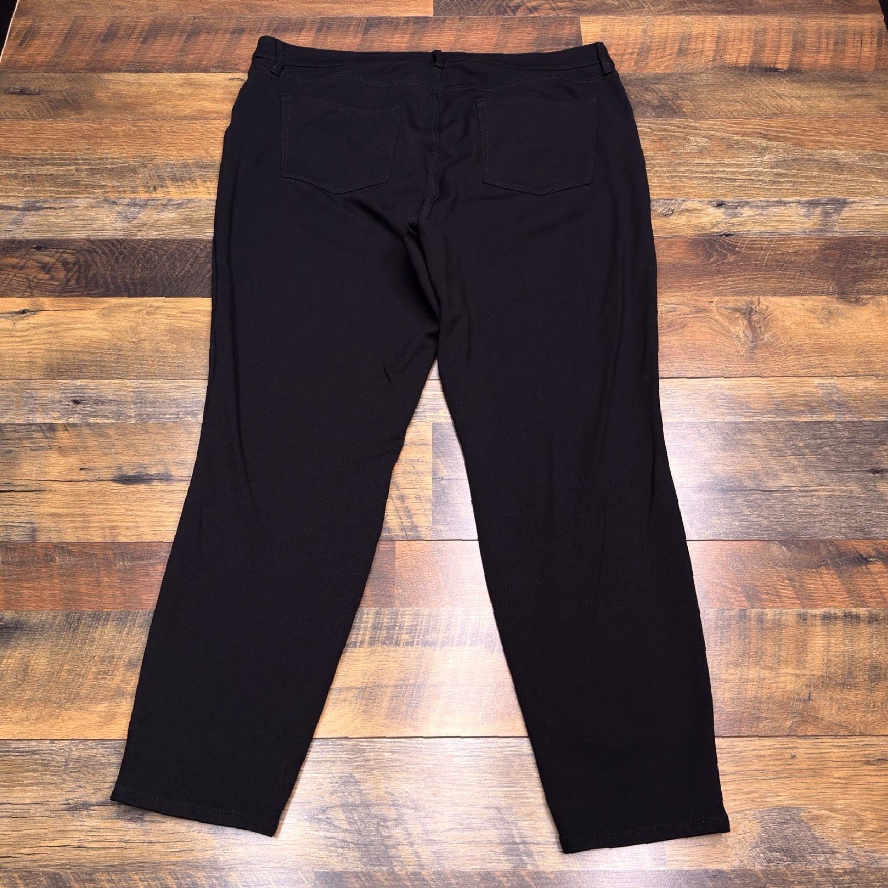 Talbots Talbots Jeans Jegging Ankle Black 16W Womens High Waist Stretch 5-Pocket Denim Regular Inseam 26in Size 38" / US 16 / IT 52 - 3 Thumbnail