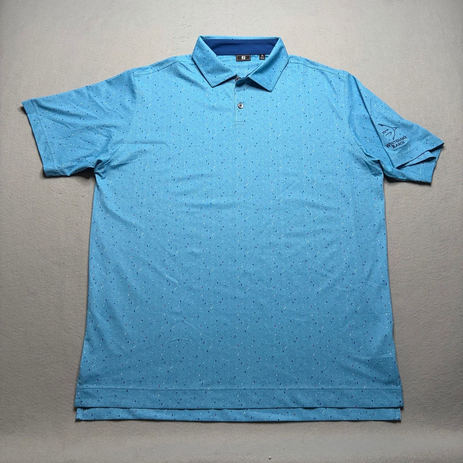 Footjoy FootJoy FJ Whitehawk Ranch Golf Polo Shirt Men’s XL Blue Size US XL / EU 56 / 4 - 1 Thumbnail