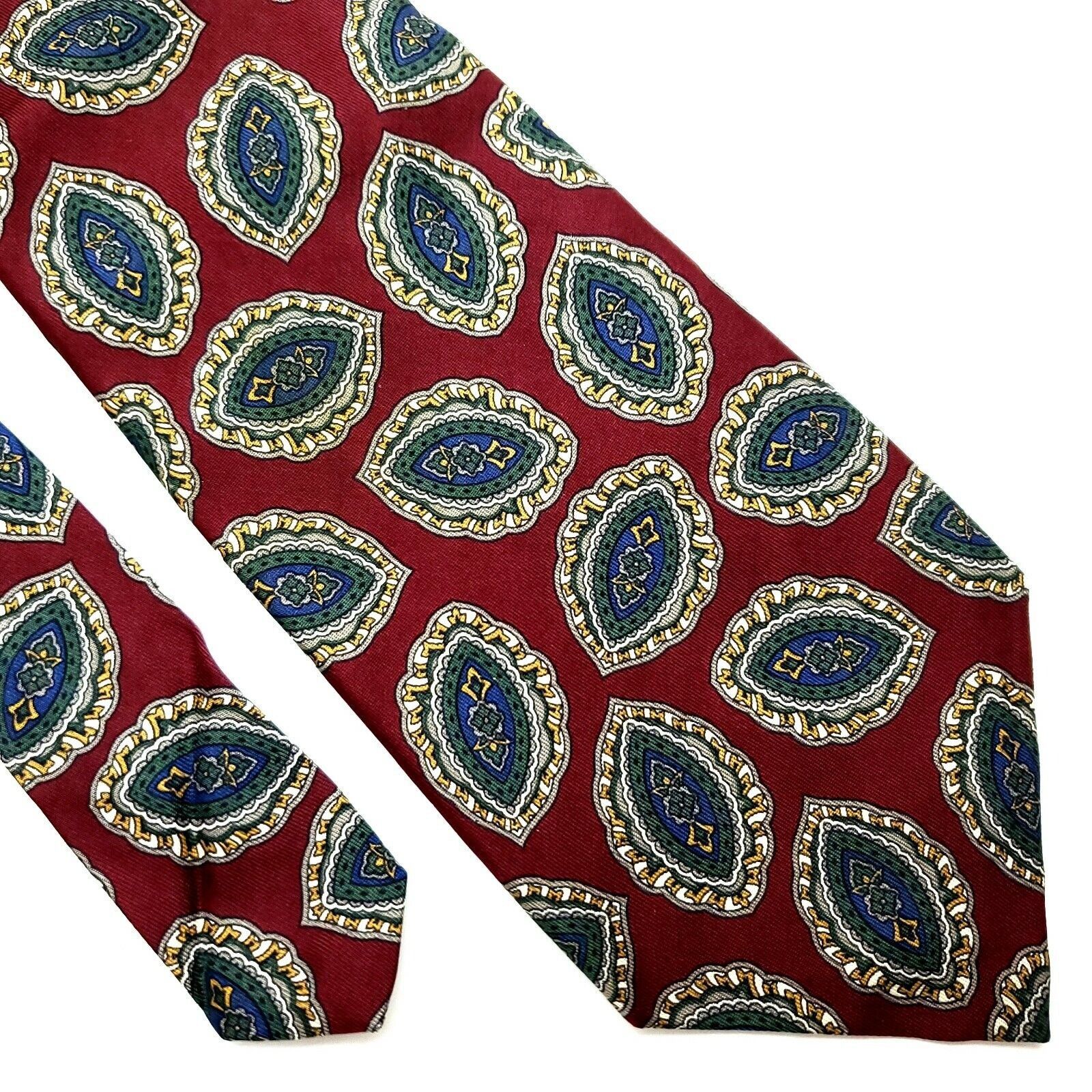 Robert Talbott Robert Talbott Carmel Valley Silk Tie Red Abstract Short Size ONE SIZE - 1 Thumbnail