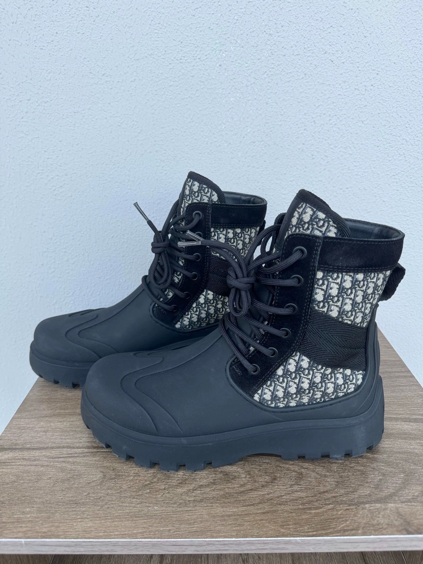 Dior Dior Oblique Military Boots 39 (Fits 40) Size US 8.5 / IT 38.5 - 1 Thumbnail