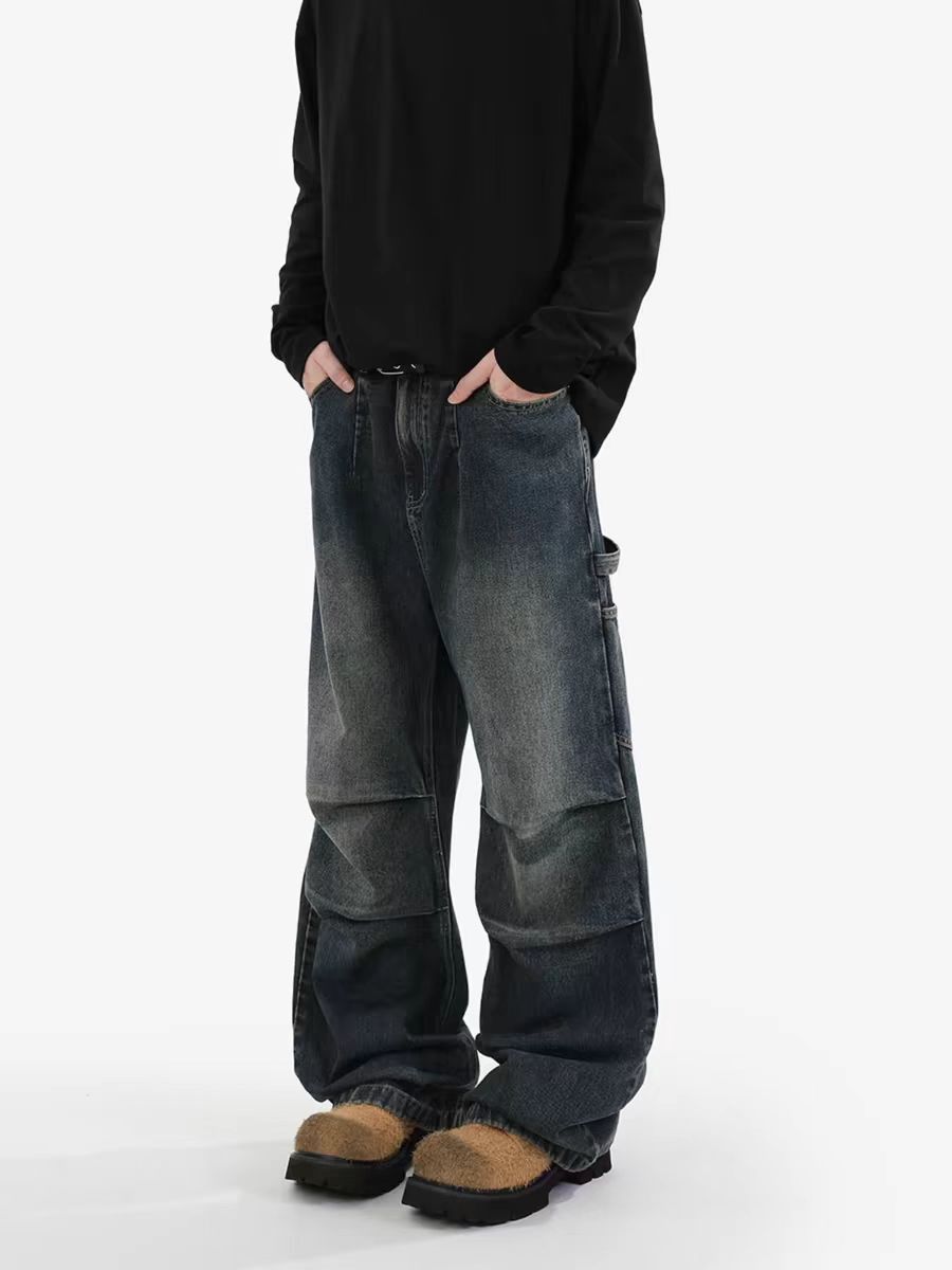 Japanese Brand × Jean Casual workwear high street baggy washed jeans Size US 30 / EU 46 - 3 Thumbnail