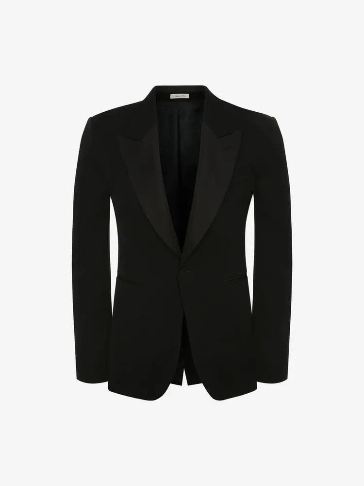 o1w1db10925 Large Lapels Tailored Jacket in Black